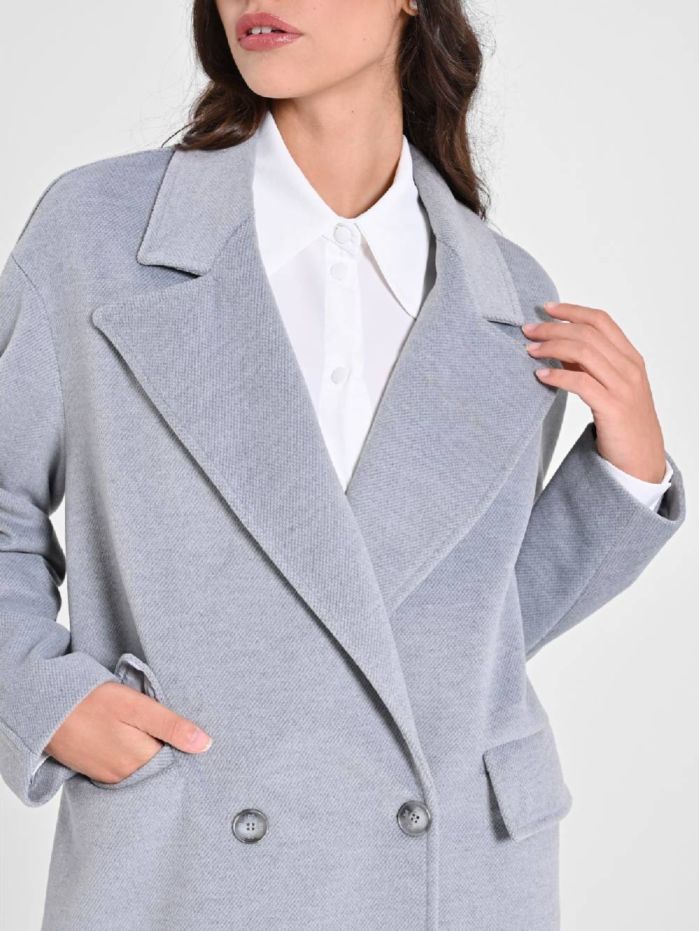 Rinascimento Maxi Cappotto Grigio Ultimo giorno