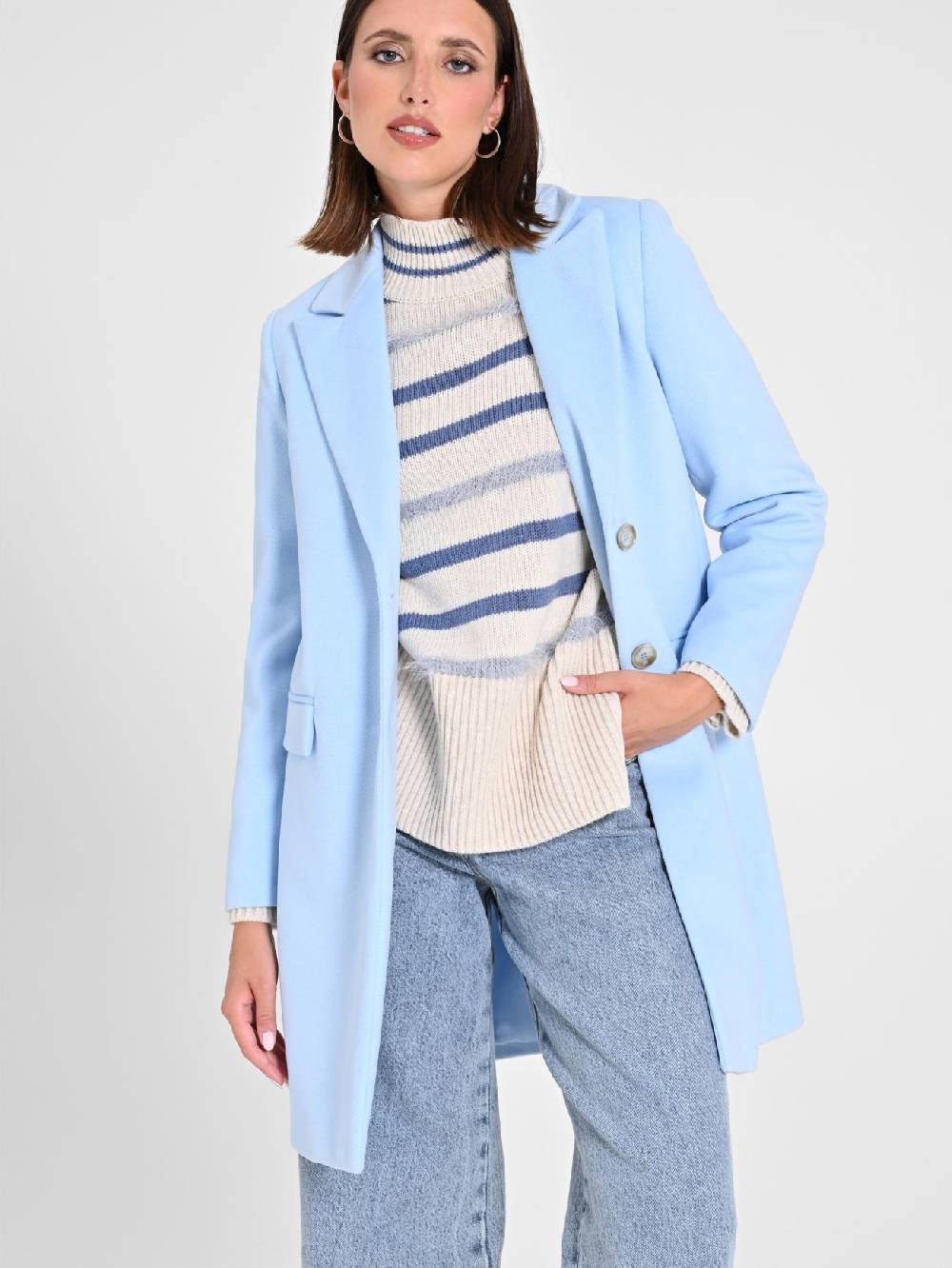 Rinascimento Cappotto Medio Azzurro Sostegno trimestrale