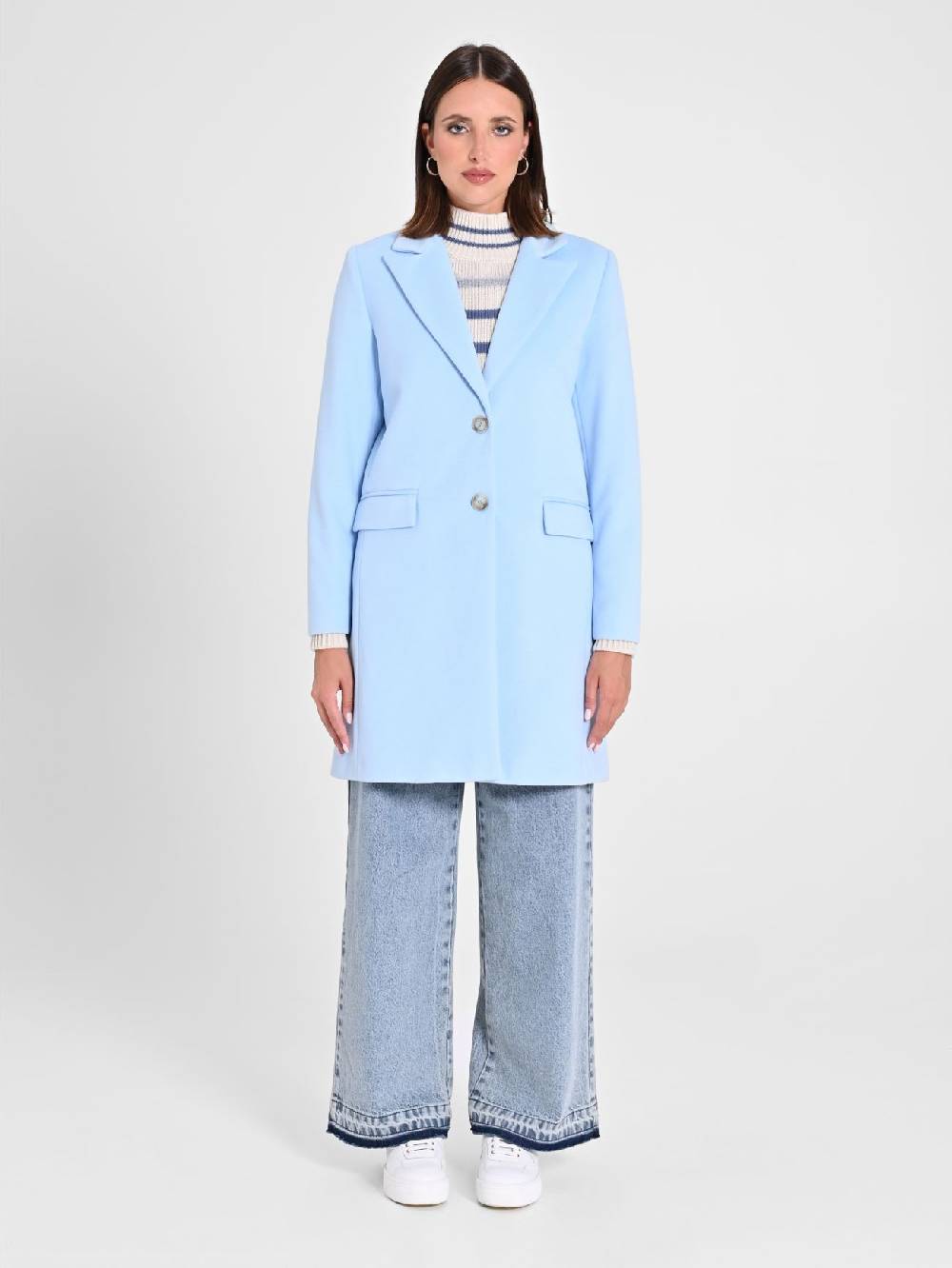 Rinascimento Cappotto Medio Azzurro Sostegno trimestrale
