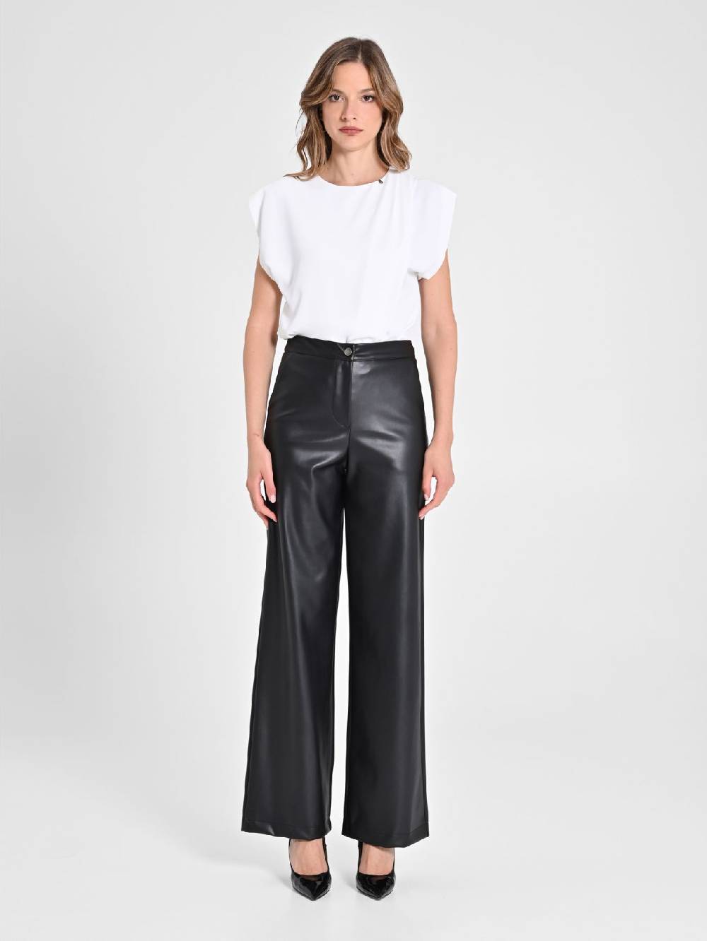 Rinascimento Pantaloni in simil pelle Discount Store per i nuovi prodotti
