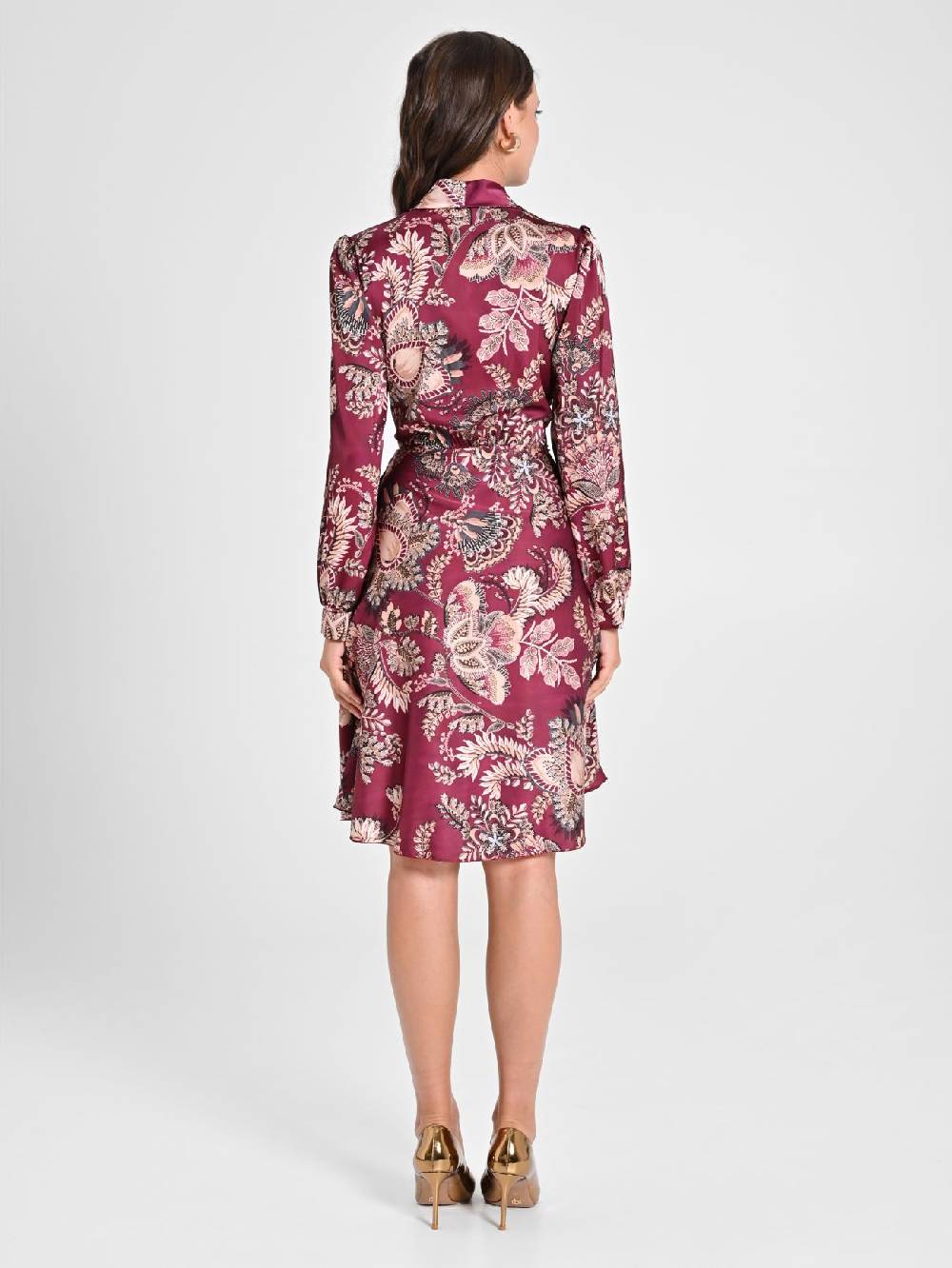 Rinascimento Wrap Dress stampa Cachemire Officina