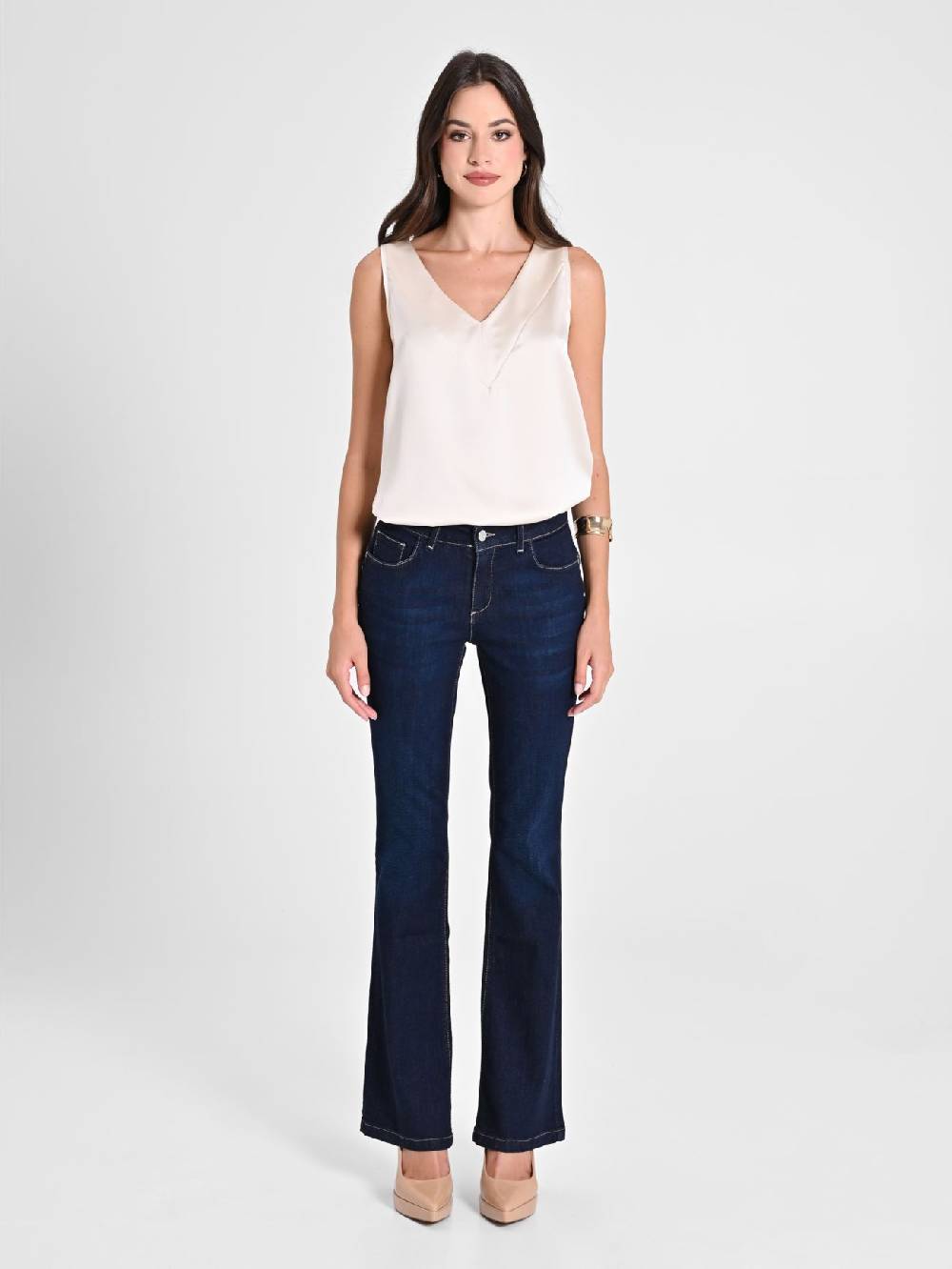 Rinascimento Jeans Flared Esporta salva