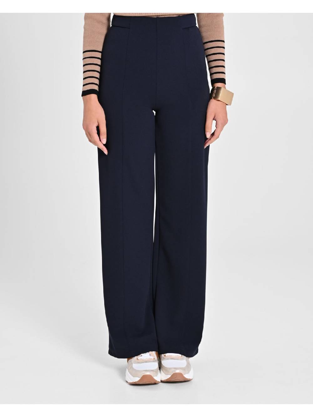 Rinascimento Pantaloni Cropped Blu Navy In vendita