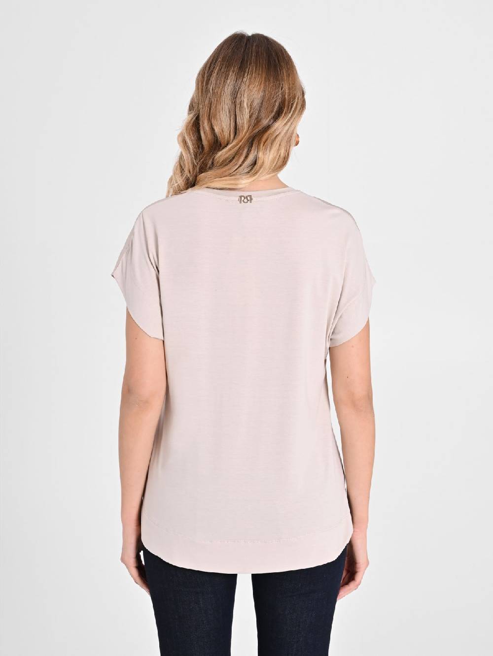 Rinascimento Blusa Envers Satin Beige Italia