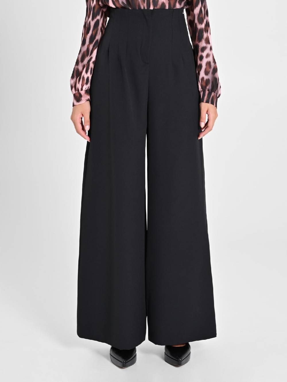 Rinascimento Pantaloni Wide Leg Neri Promozione Limitata