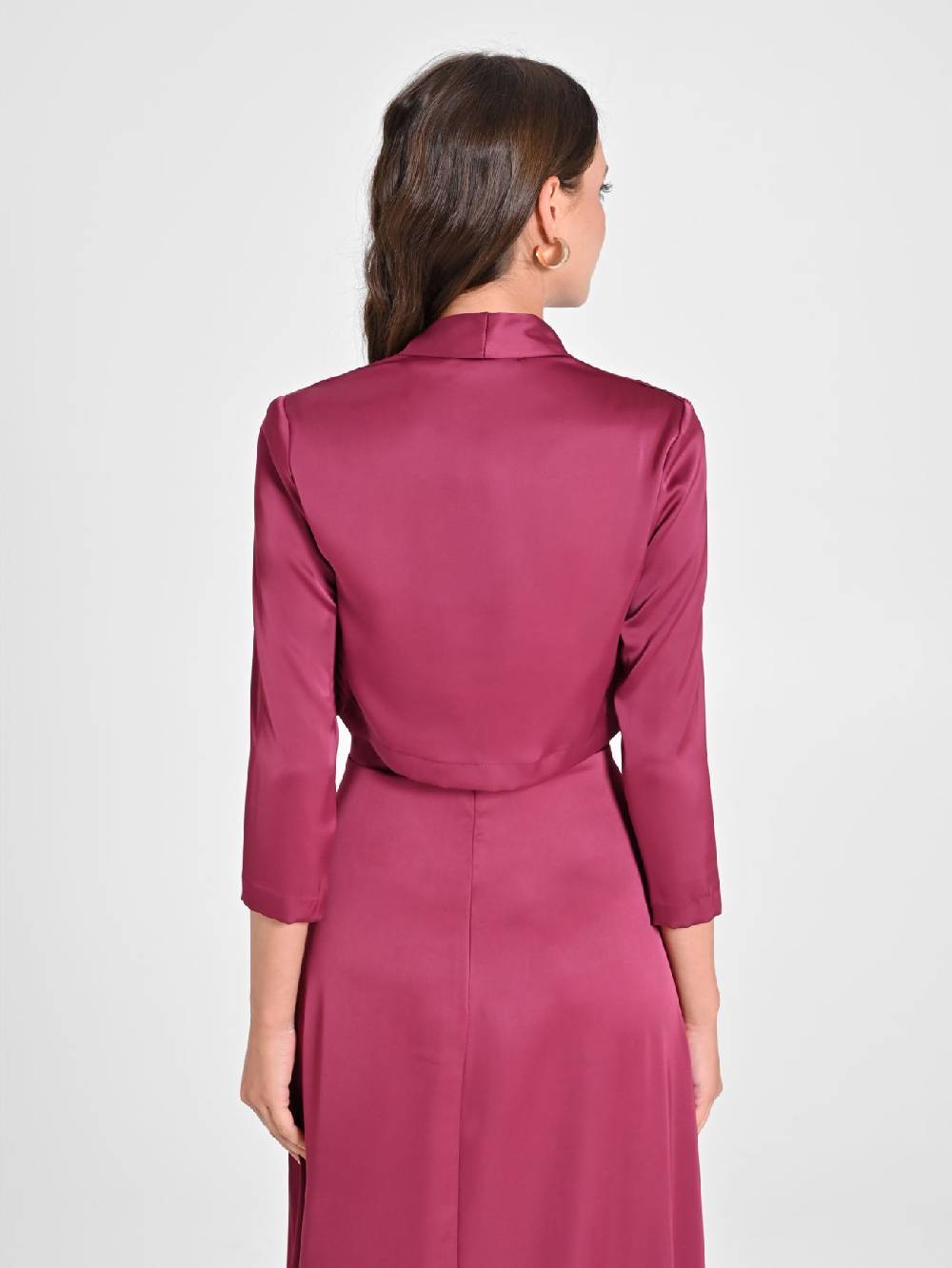 Rinascimento Coprispalle in Raso Bordeaux Shopping Online