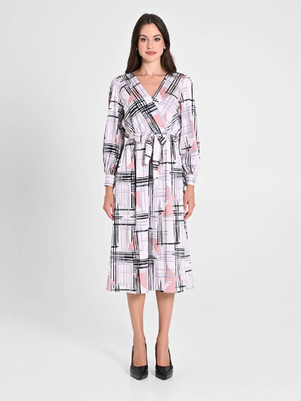 Rinascimento Abito stampa Geometrica Moda