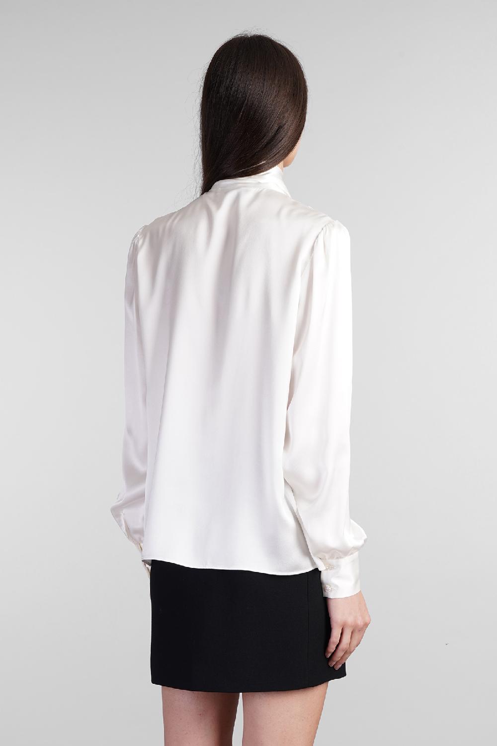 Deliberti Alessandra Rich Blusa in seta bianca cod. 403756 - Deliberti The Luxury Shopping Shopping online