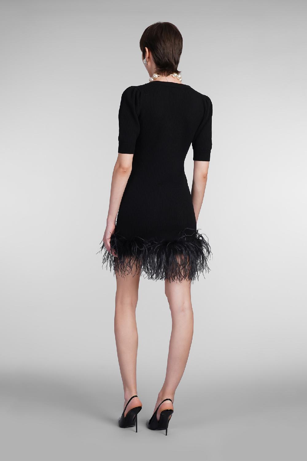 Deliberti Alessandra Rich Abito in lana nera cod. 403764 - Deliberti The Luxury Shopping Black Friday