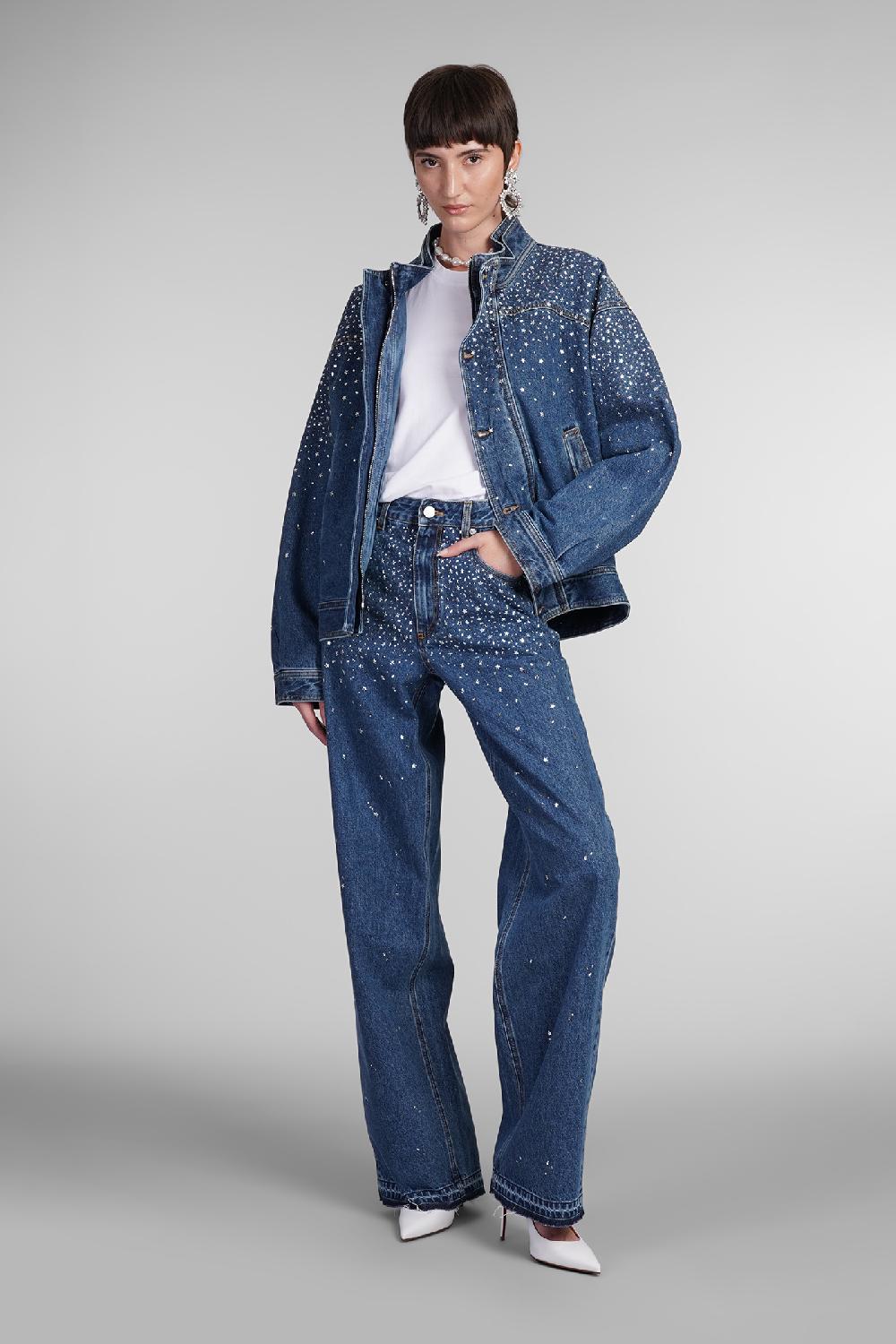 Deliberti Alessandra Rich Jeans in cotone blu cod. 403757 - Deliberti The Luxury Shopping Offerta Pasqua