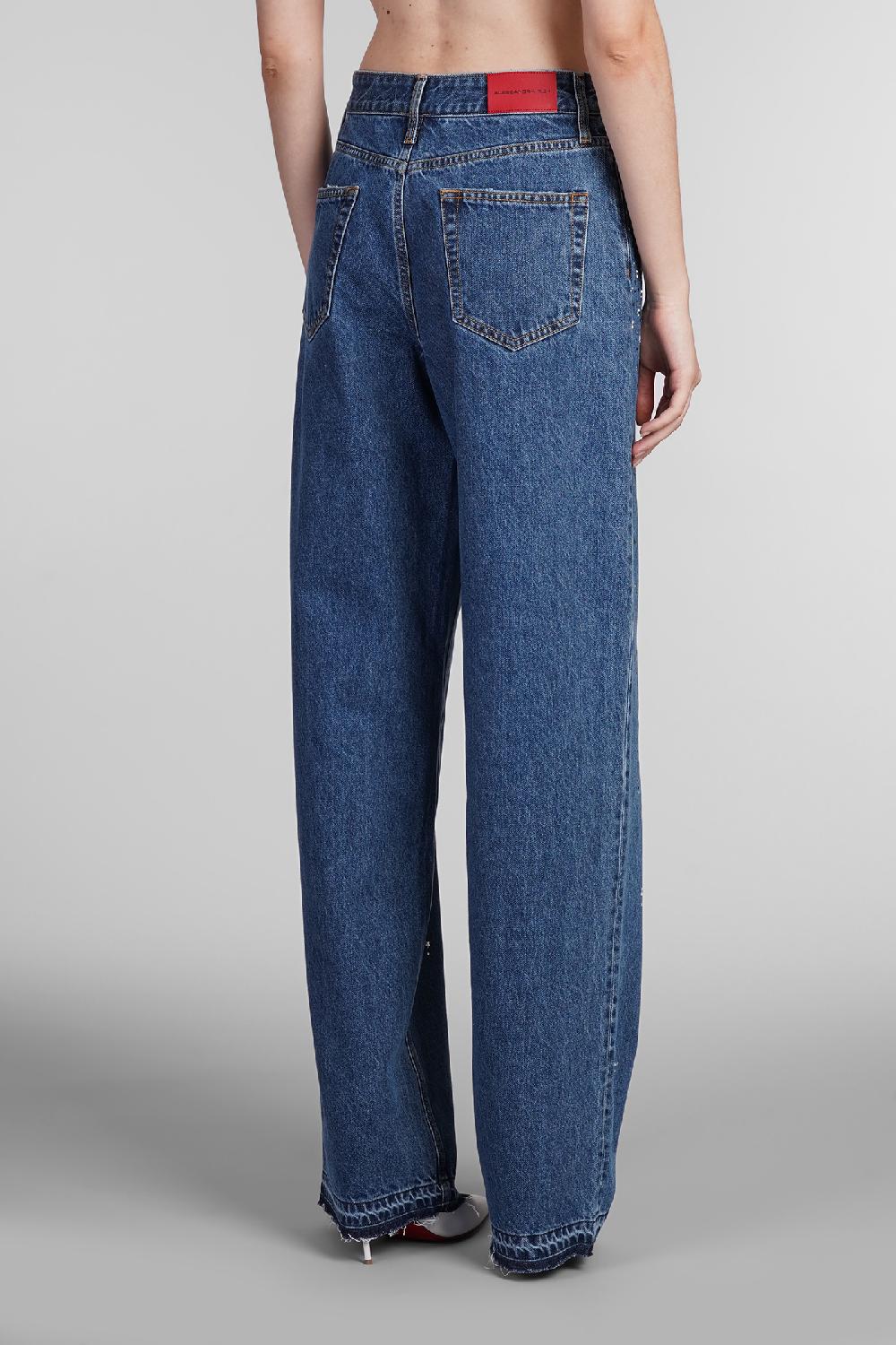 Deliberti Alessandra Rich Jeans in cotone blu cod. 403757 - Deliberti The Luxury Shopping Offerta Pasqua