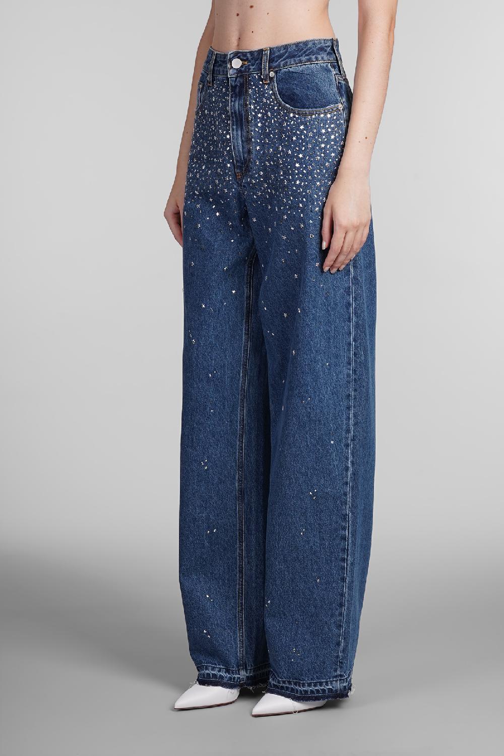Deliberti Alessandra Rich Jeans in cotone blu cod. 403757 - Deliberti The Luxury Shopping Offerta Pasqua