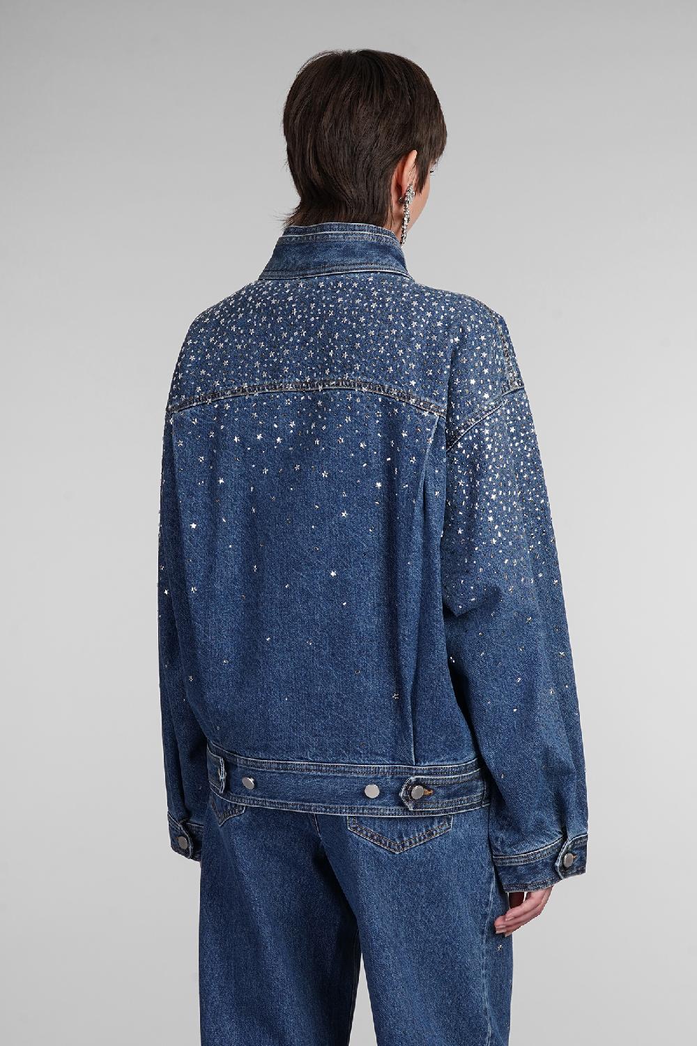 Deliberti Alessandra Rich Giacche denim in cotone blu cod. 403759 - Deliberti The Luxury Shopping Offerta Giorno del Papà