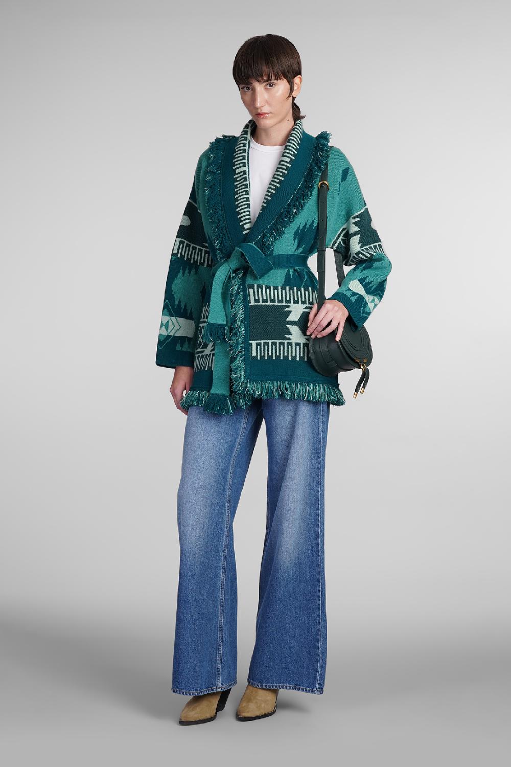 Deliberti Alanui Cardigan in cashmere verde cod. 408019 - Deliberti The Luxury Shopping Offerta migliore