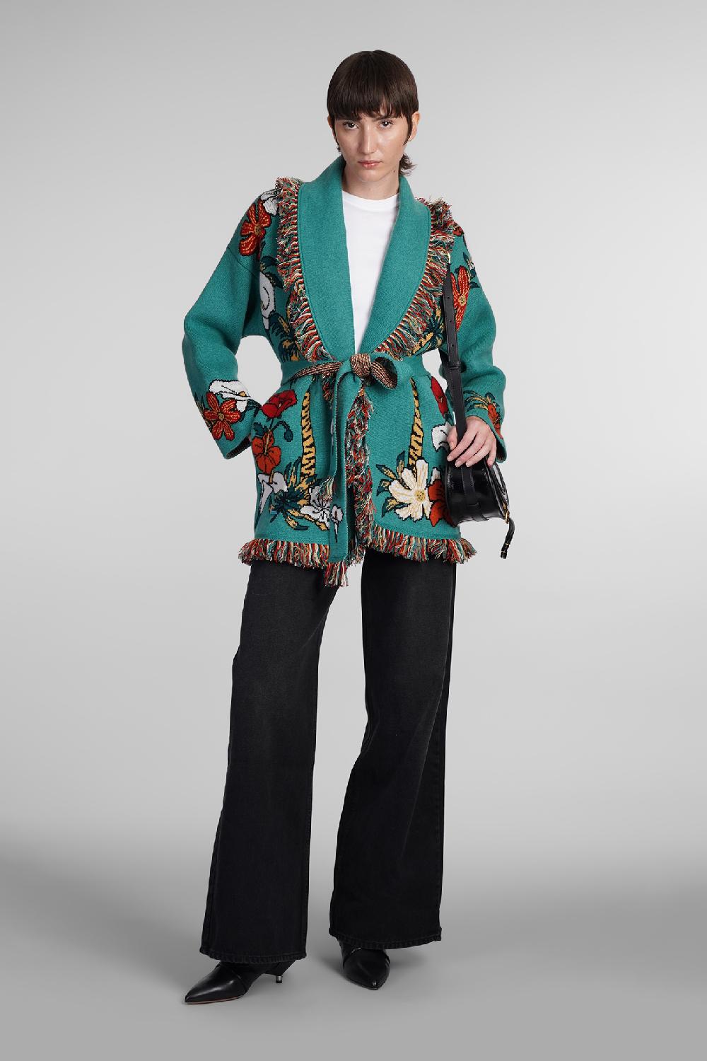 Deliberti Alanui Cardigan in cashmere verde cod. 408022 - Deliberti The Luxury Shopping Offerte esclusive