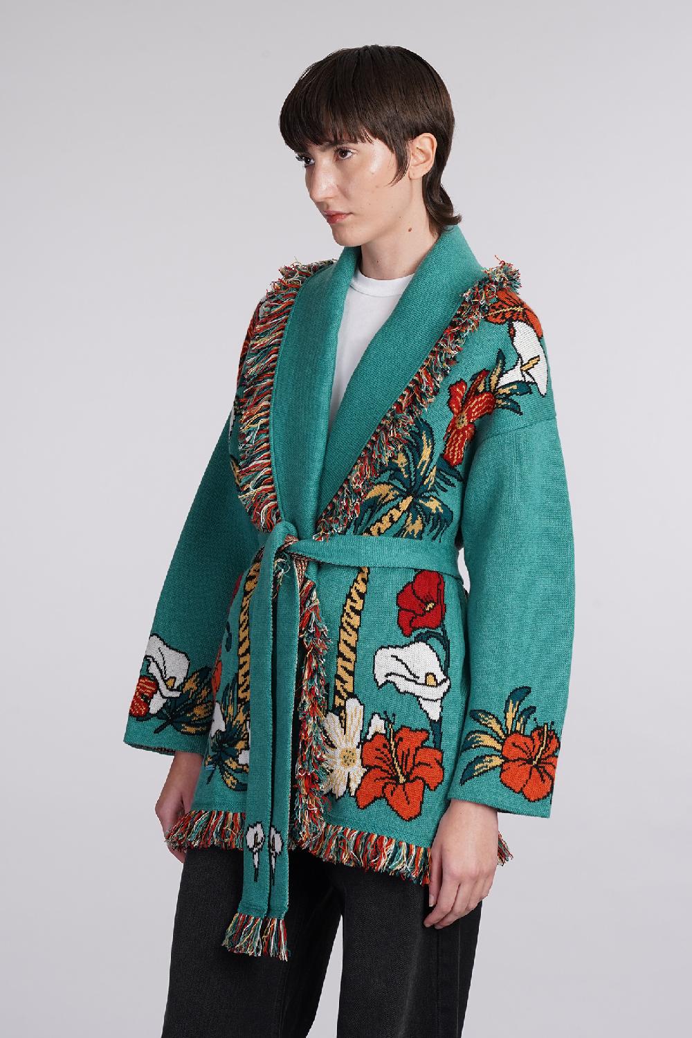 Deliberti Alanui Cardigan in cashmere verde cod. 408022 - Deliberti The Luxury Shopping Offerte esclusive
