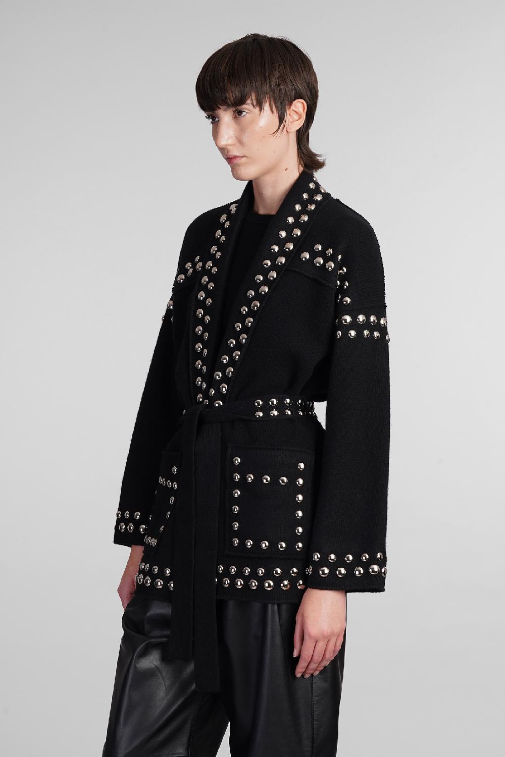 Deliberti Alanui Cardigan in lana nera cod. 409056 - Deliberti The Luxury Shopping Grandi sconti