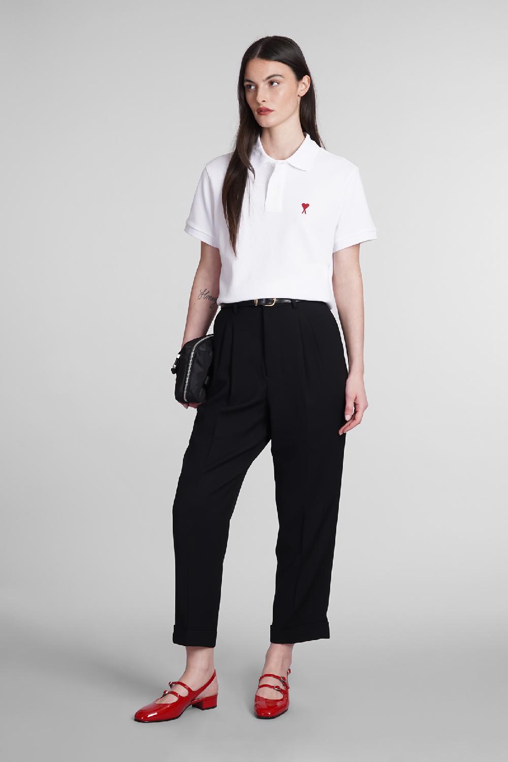 Deliberti Ami Paris Polo in cotone bianco cod. 393422 - Deliberti The Luxury Shopping Offerte stagionali