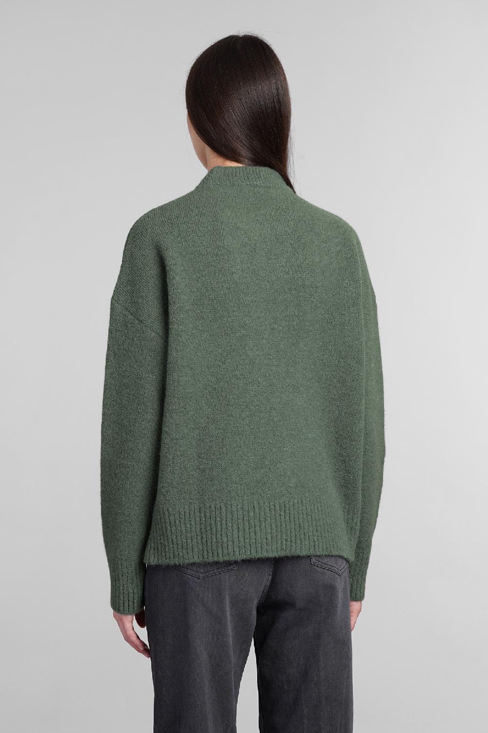 Deliberti Ami Paris Maglia in lana verde cod. 406120 - Deliberti The Luxury Shopping Sconti VIP