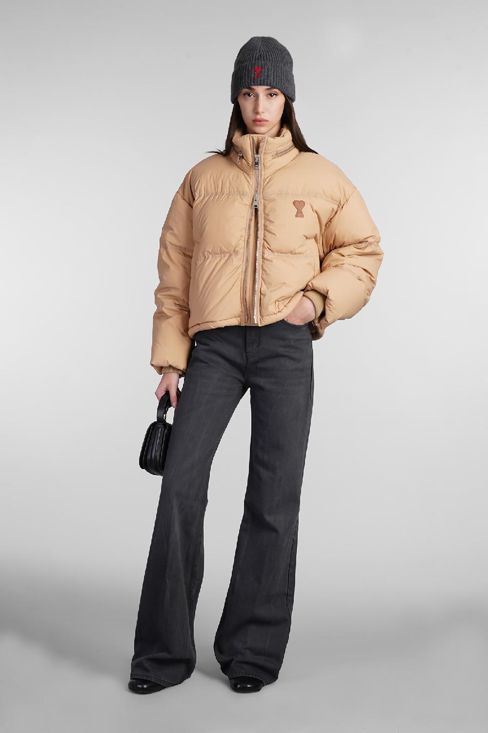 Deliberti Ami Paris Piumino in poliammide beige cod. 409143 - Deliberti The Luxury Shopping Offerta settimanale