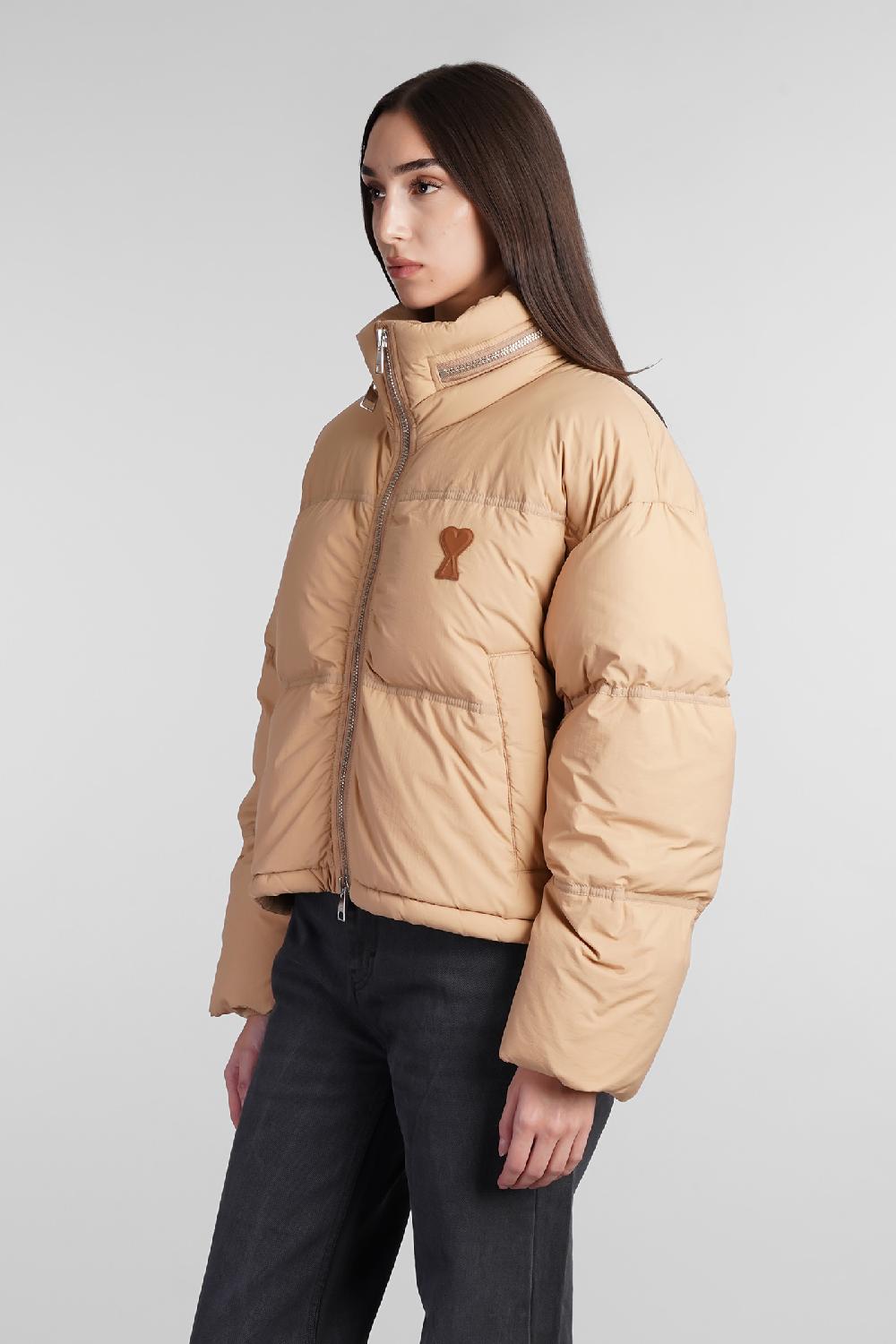 Deliberti Ami Paris Piumino in poliammide beige cod. 409143 - Deliberti The Luxury Shopping Offerta settimanale