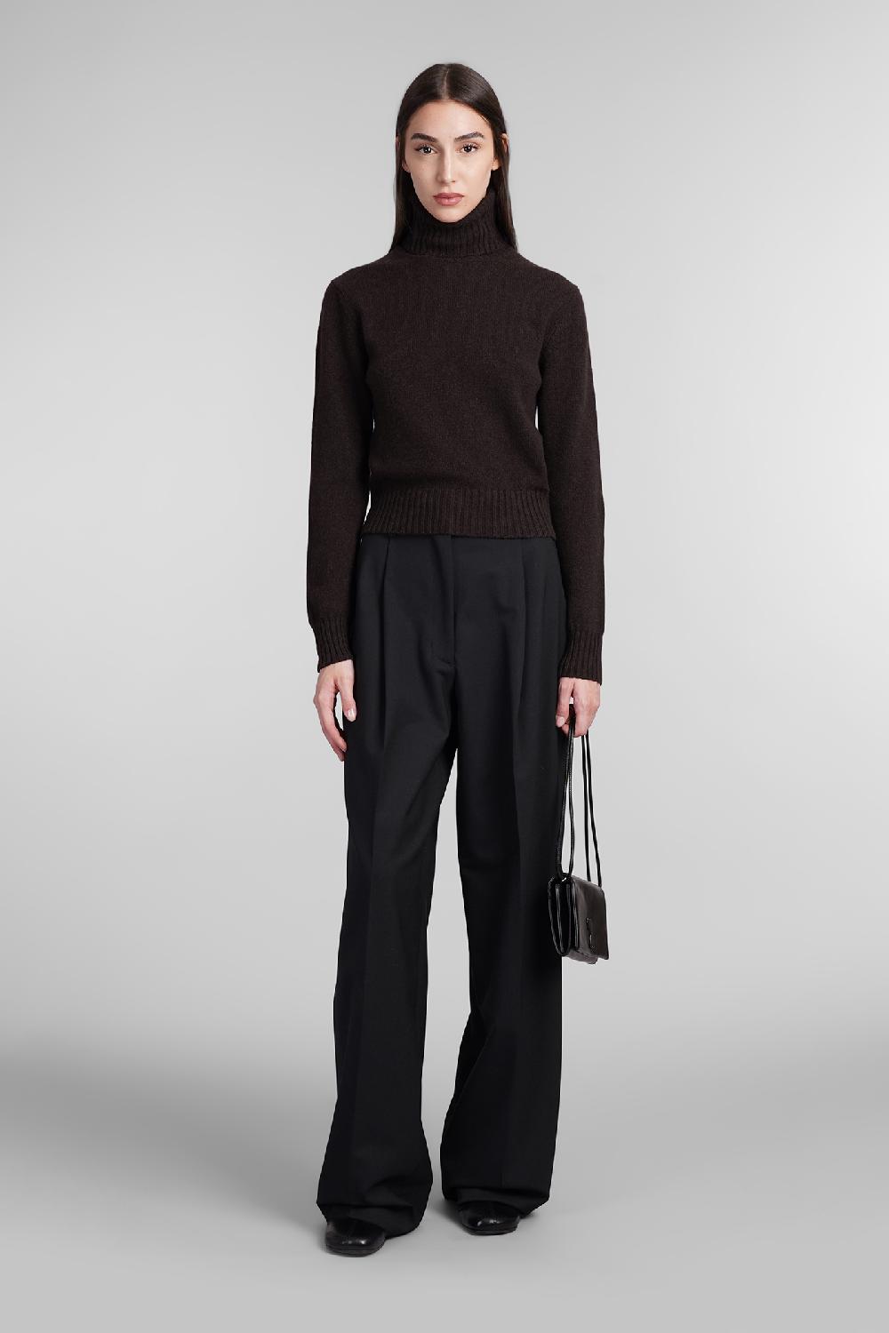 Deliberti Ami Paris Maglia in cashmere marrone cod. 405008 - Deliberti The Luxury Shopping Ultimo giorno