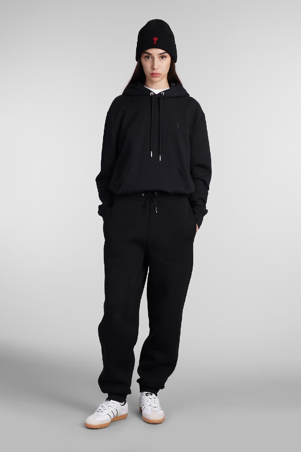 Deliberti Ami Paris Pantalone in cotone nero cod. 405010 - Deliberti The Luxury Shopping Fino al 65% di sconto