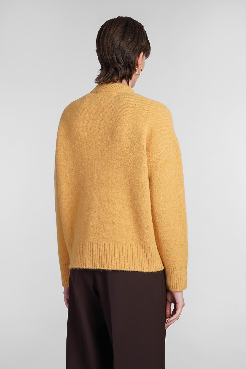 Deliberti Ami Paris Maglia in lana gialla cod. 402082 - Deliberti The Luxury Shopping Offerta speciale della fabbrica