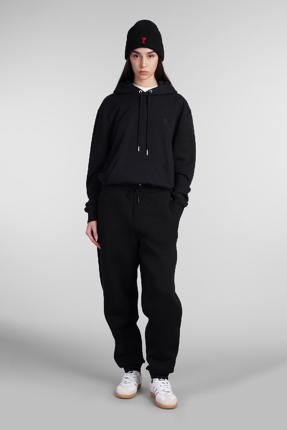 Deliberti Ami Paris Felpa in cotone nero cod. 402083 - Deliberti The Luxury Shopping Sostegno trimestrale