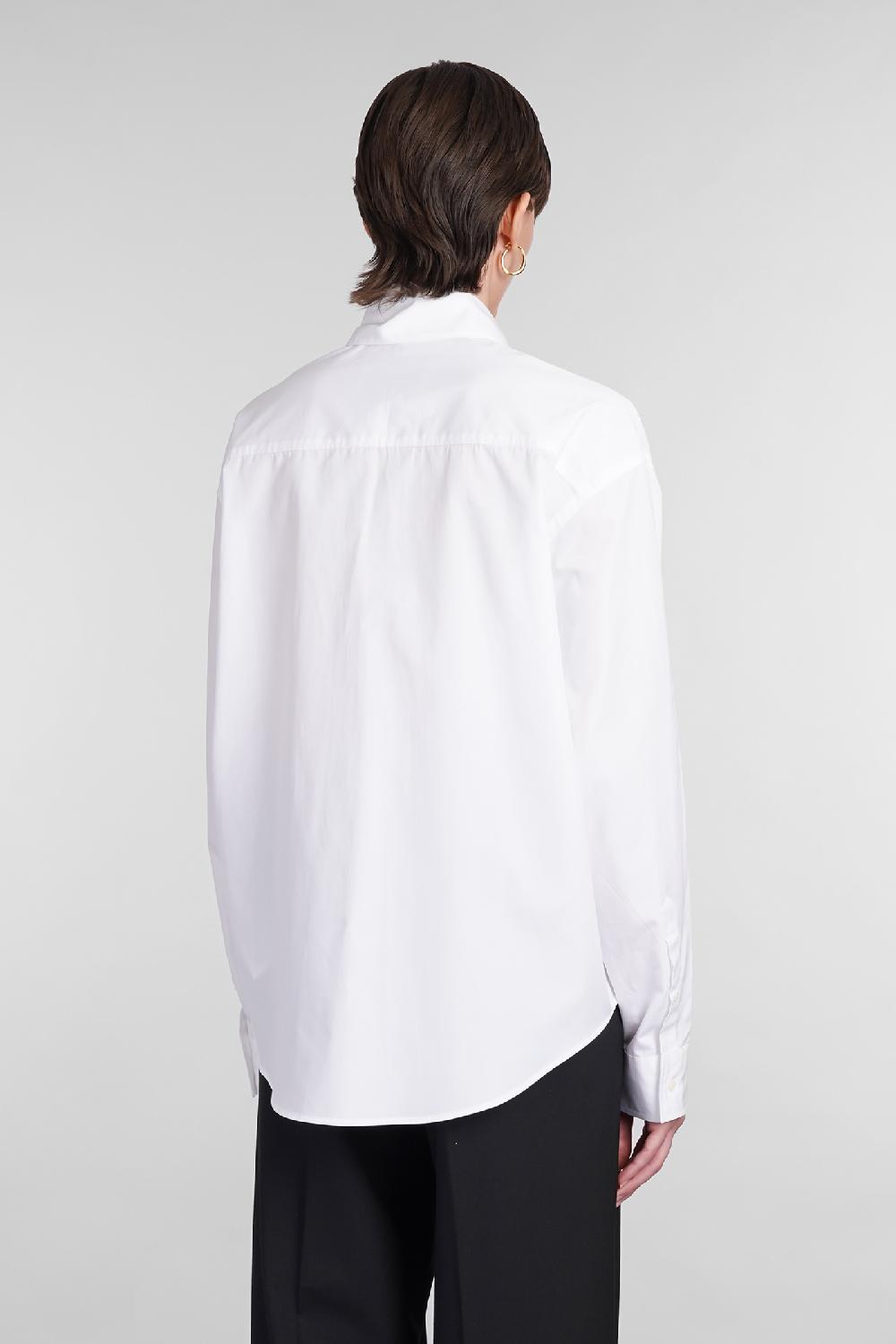 Deliberti Ami Paris Camicia in cotone bianco cod. 402084 - Deliberti The Luxury Shopping Fino al 55% di sconto