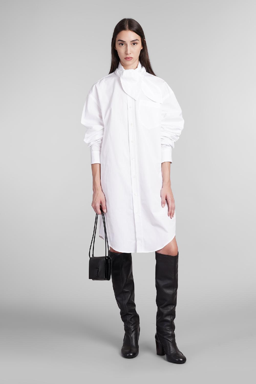 Deliberti Ami Paris Abito in cotone bianco cod. 403272 - Deliberti The Luxury Shopping Discount Store per i nuovi prodotti