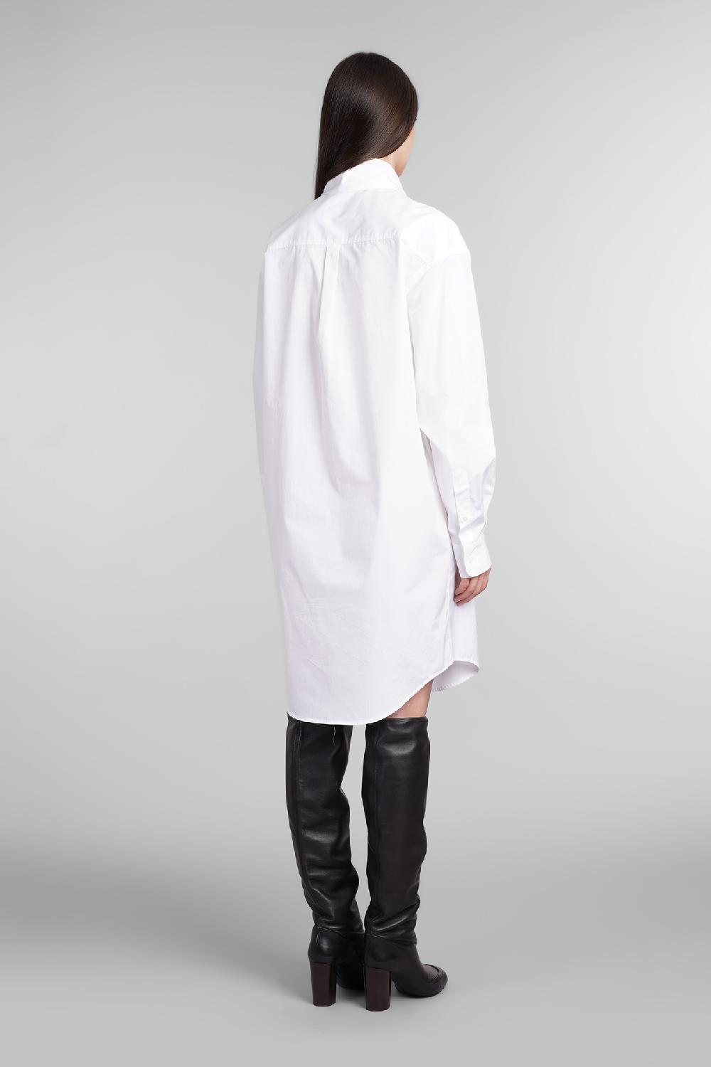 Deliberti Ami Paris Abito in cotone bianco cod. 403272 - Deliberti The Luxury Shopping Discount Store per i nuovi prodotti