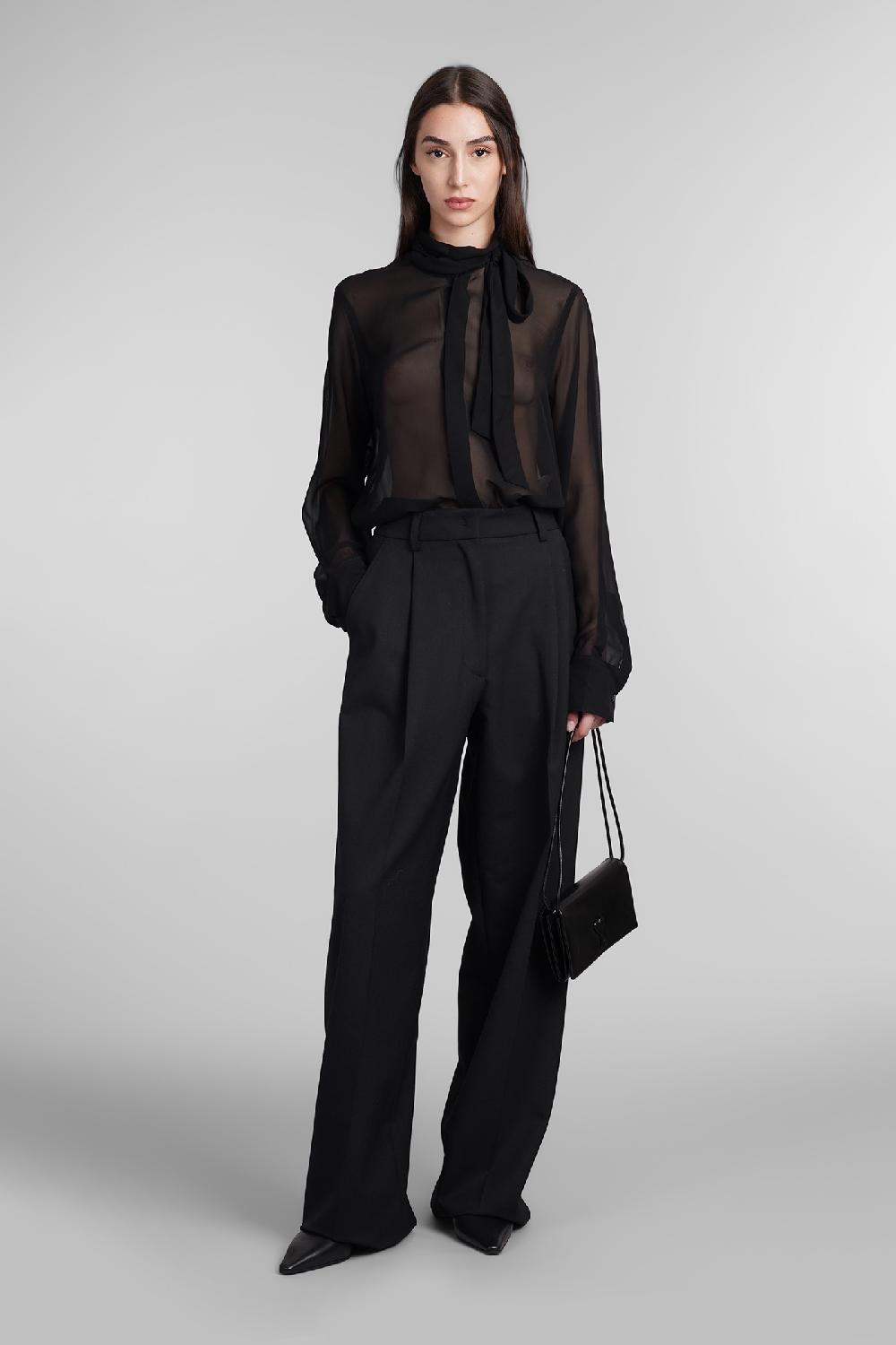 Deliberti Ami Paris Camicia in seta nera cod. 403273 - Deliberti The Luxury Shopping Solo un giorno rimasto