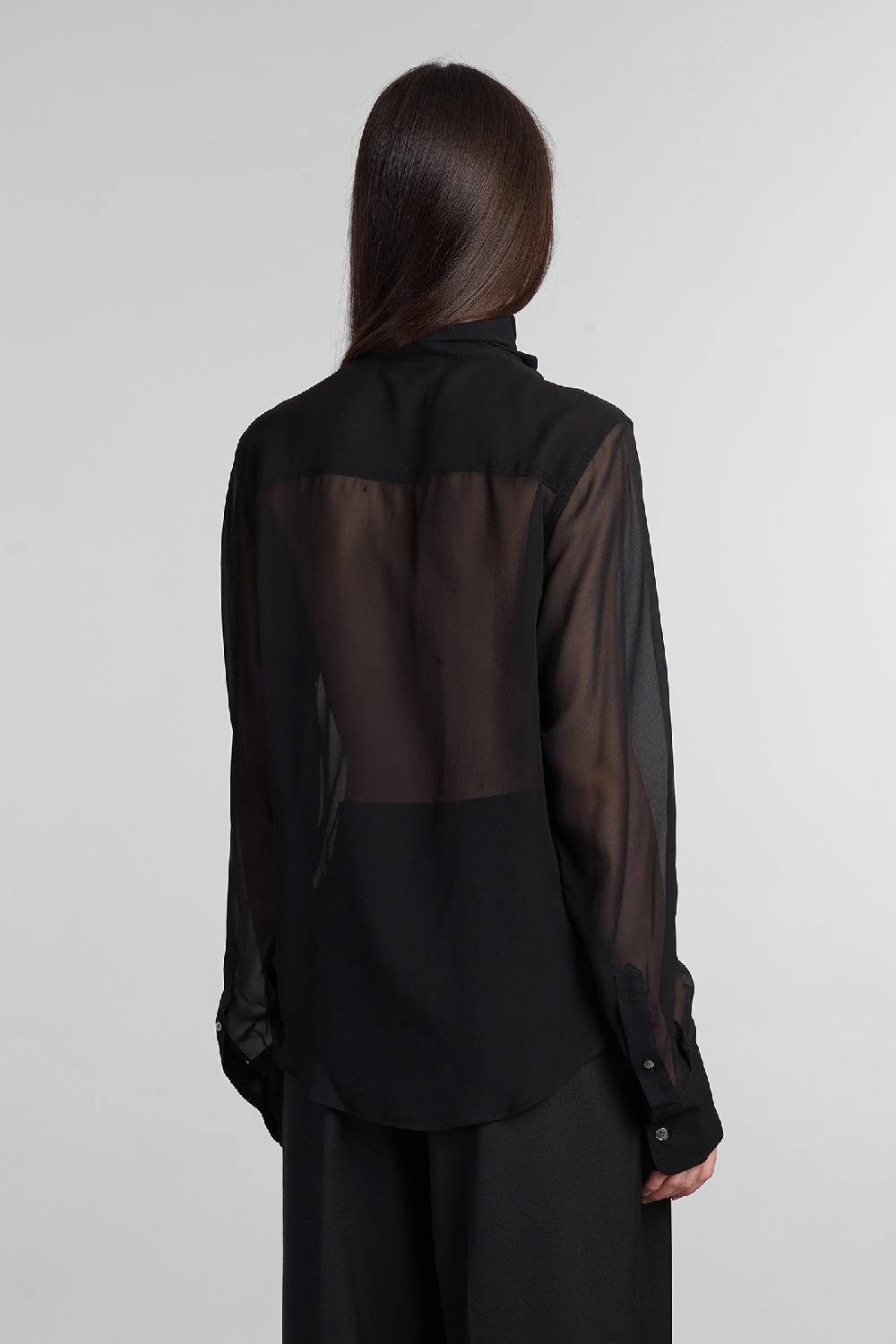 Deliberti Ami Paris Camicia in seta nera cod. 403273 - Deliberti The Luxury Shopping Solo un giorno rimasto