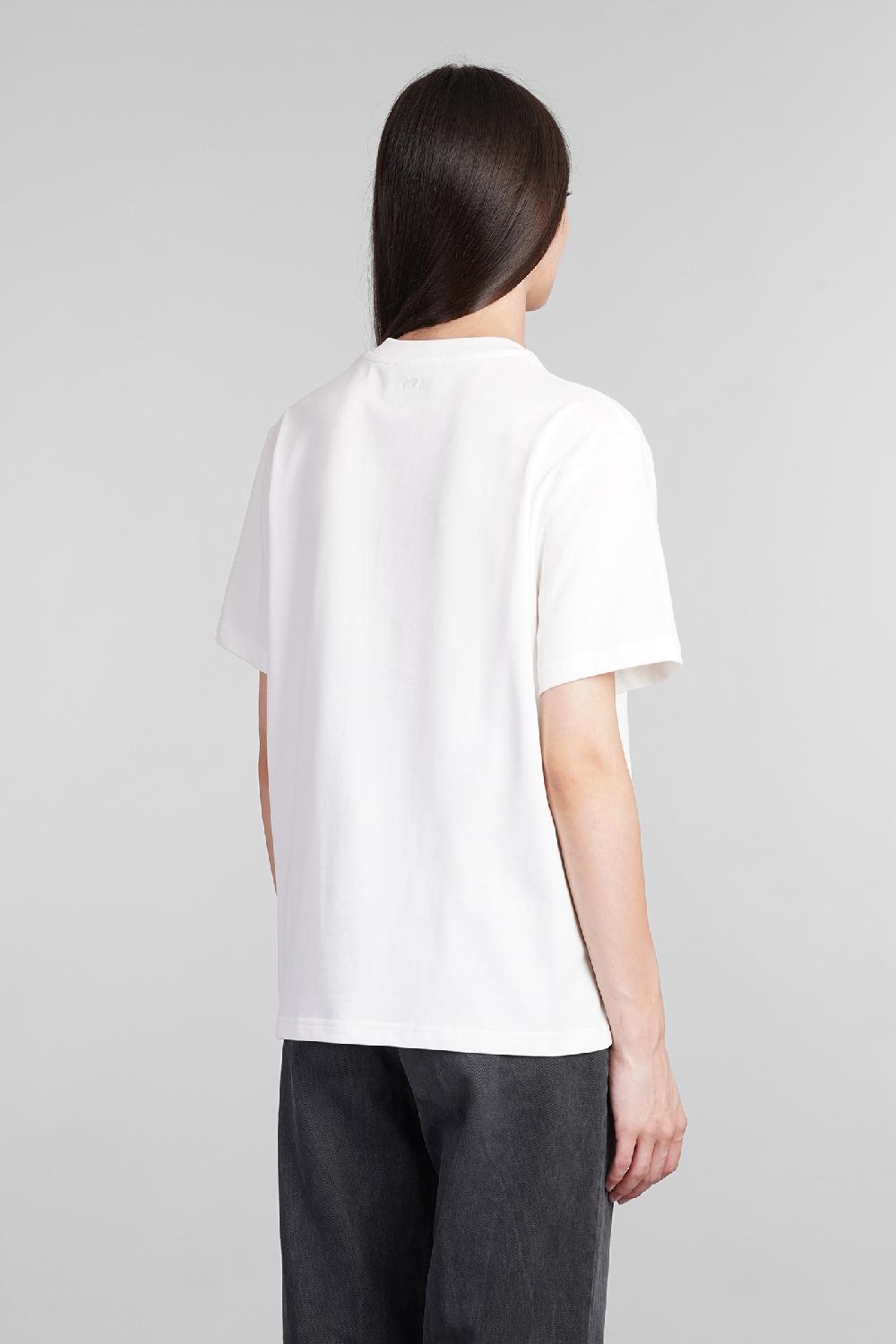 Deliberti Ami Paris T-shirt in cotone bianco cod. 403274 - Deliberti The Luxury Shopping Super sconto