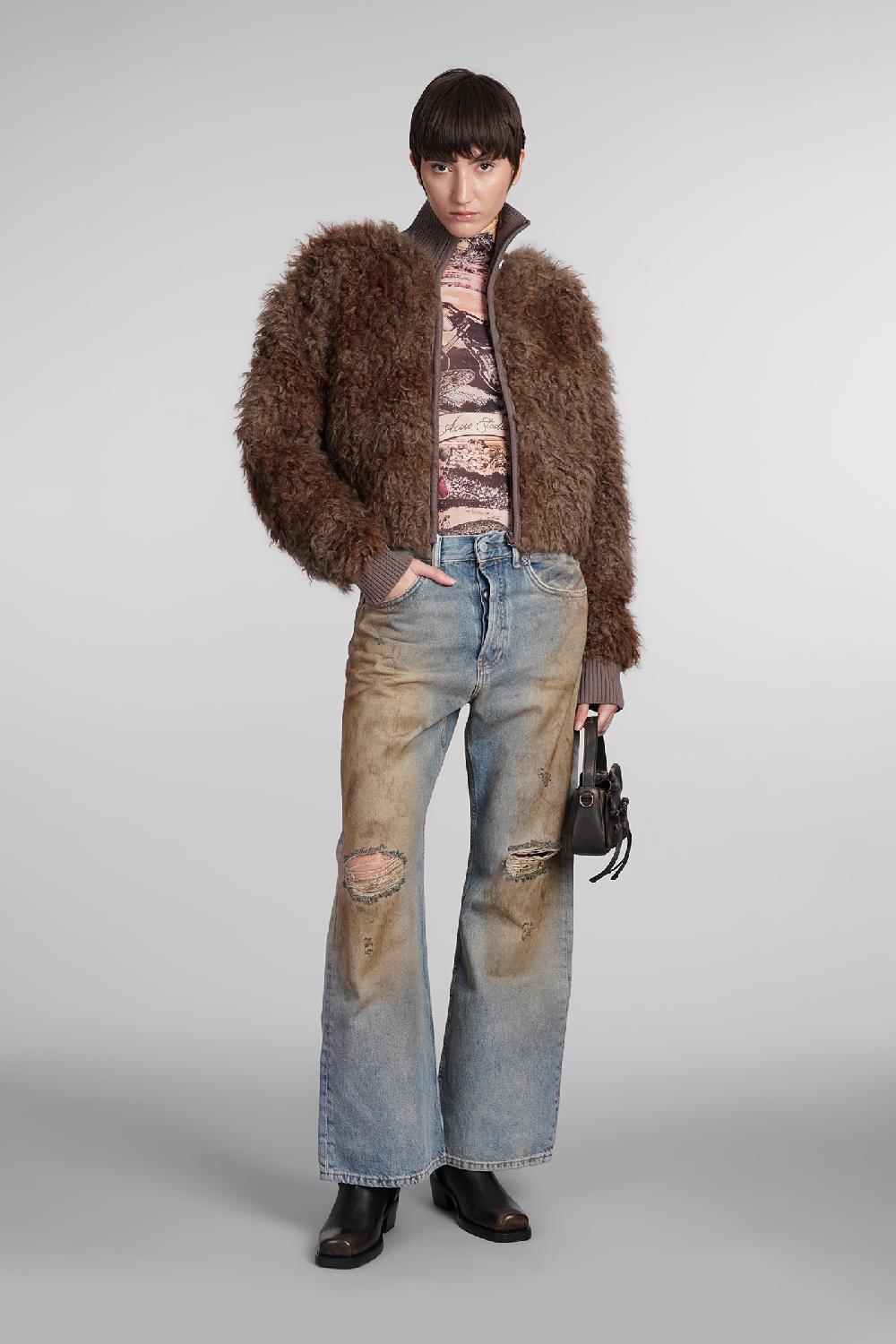 Deliberti Acne Studios Giacca casual in acrilico marrone cod. 406602 - Deliberti The Luxury Shopping 50% di sconto con spedizione gratuita