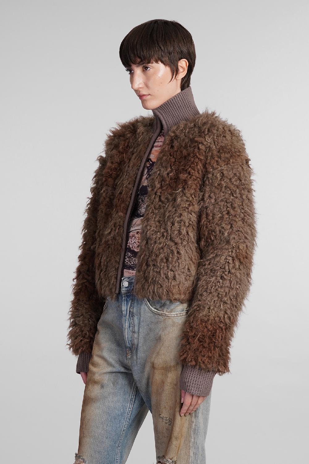 Deliberti Acne Studios Giacca casual in acrilico marrone cod. 406602 - Deliberti The Luxury Shopping 50% di sconto con spedizione gratuita