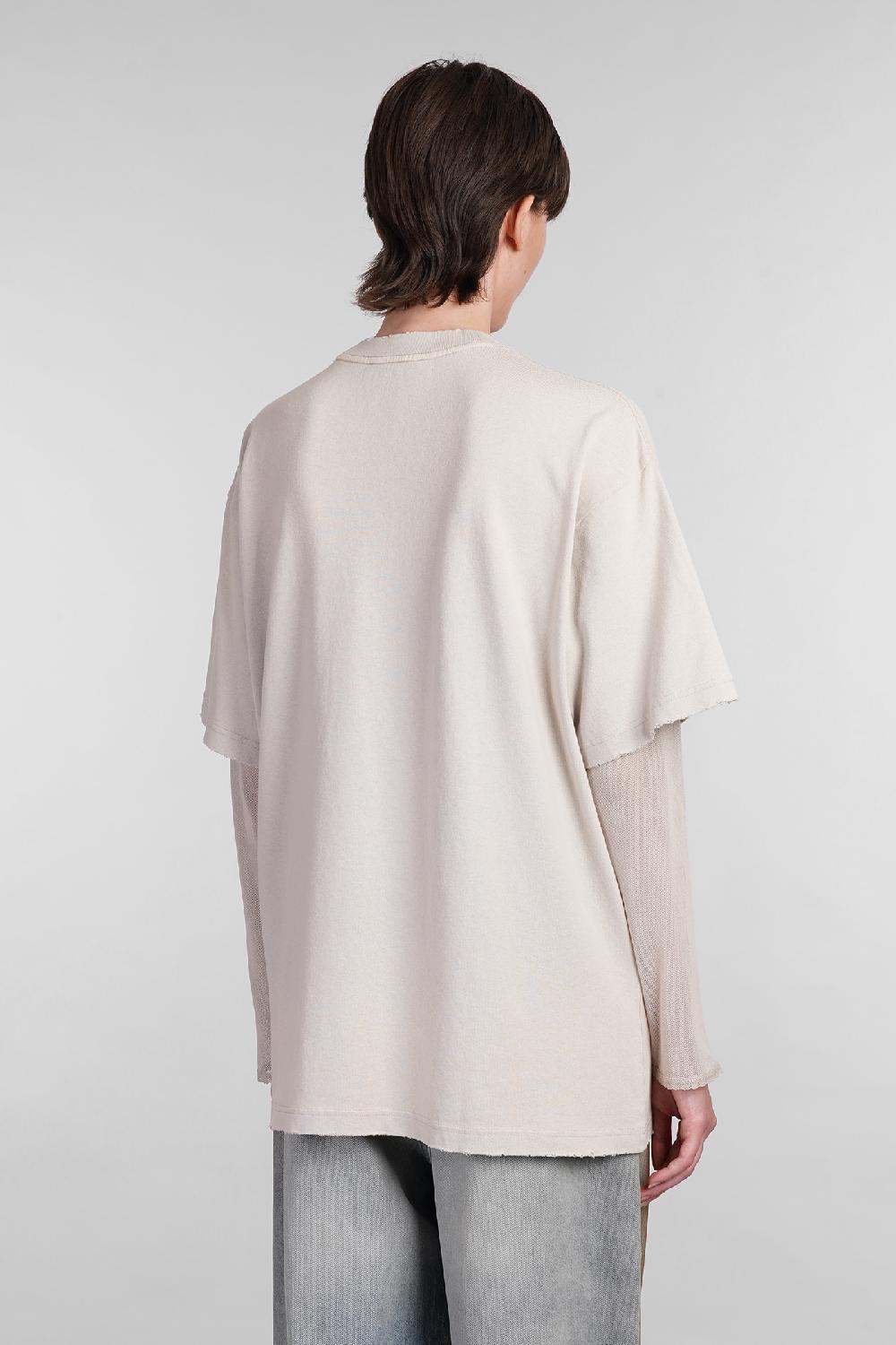 Deliberti Acne Studios T-shirt in cotone beige cod. 402970 - Deliberti The Luxury Shopping Esporta salva