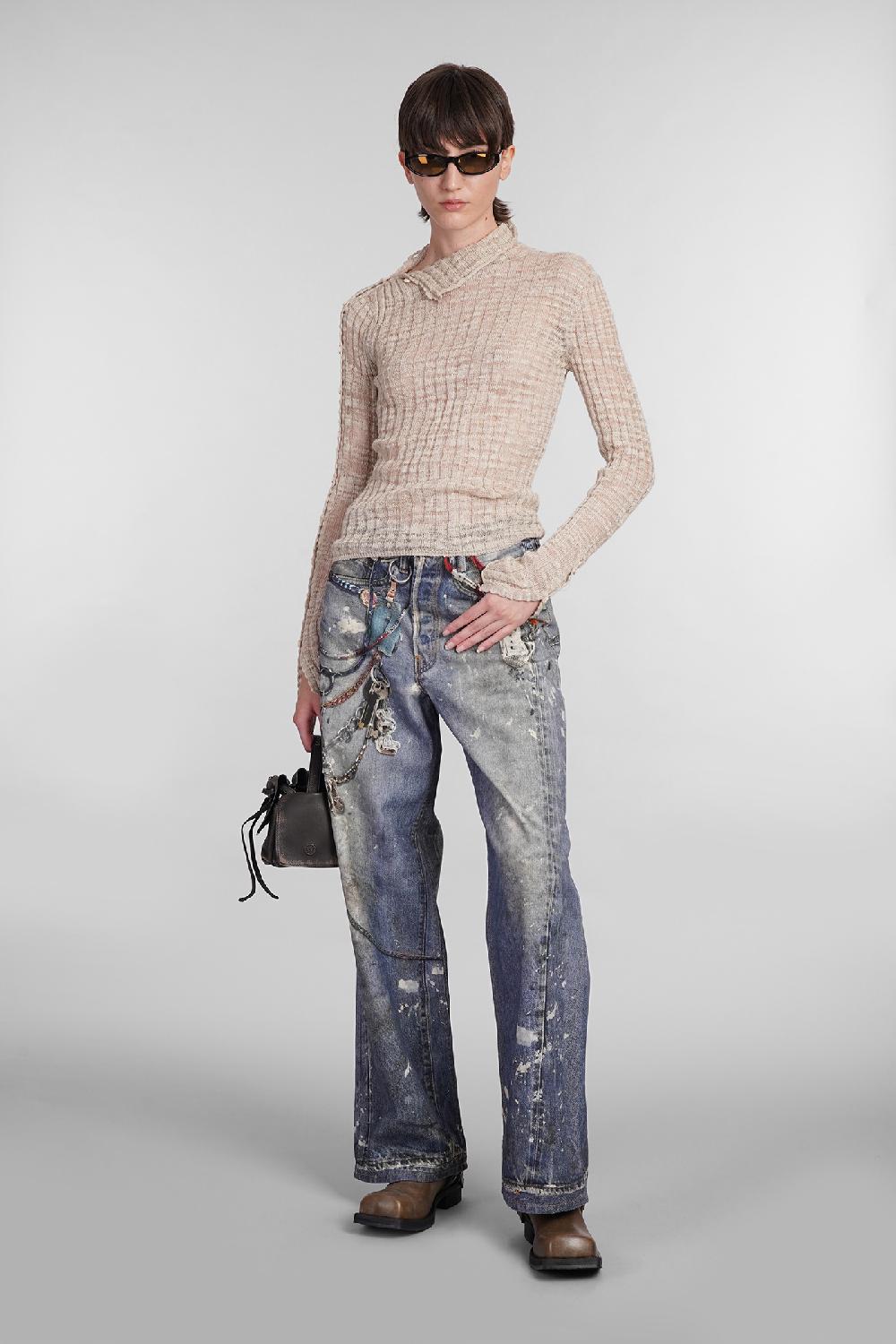 Deliberti Acne Studios Maglia in poliestere beige cod. 402967 - Deliberti The Luxury Shopping Black Friday Prezzi