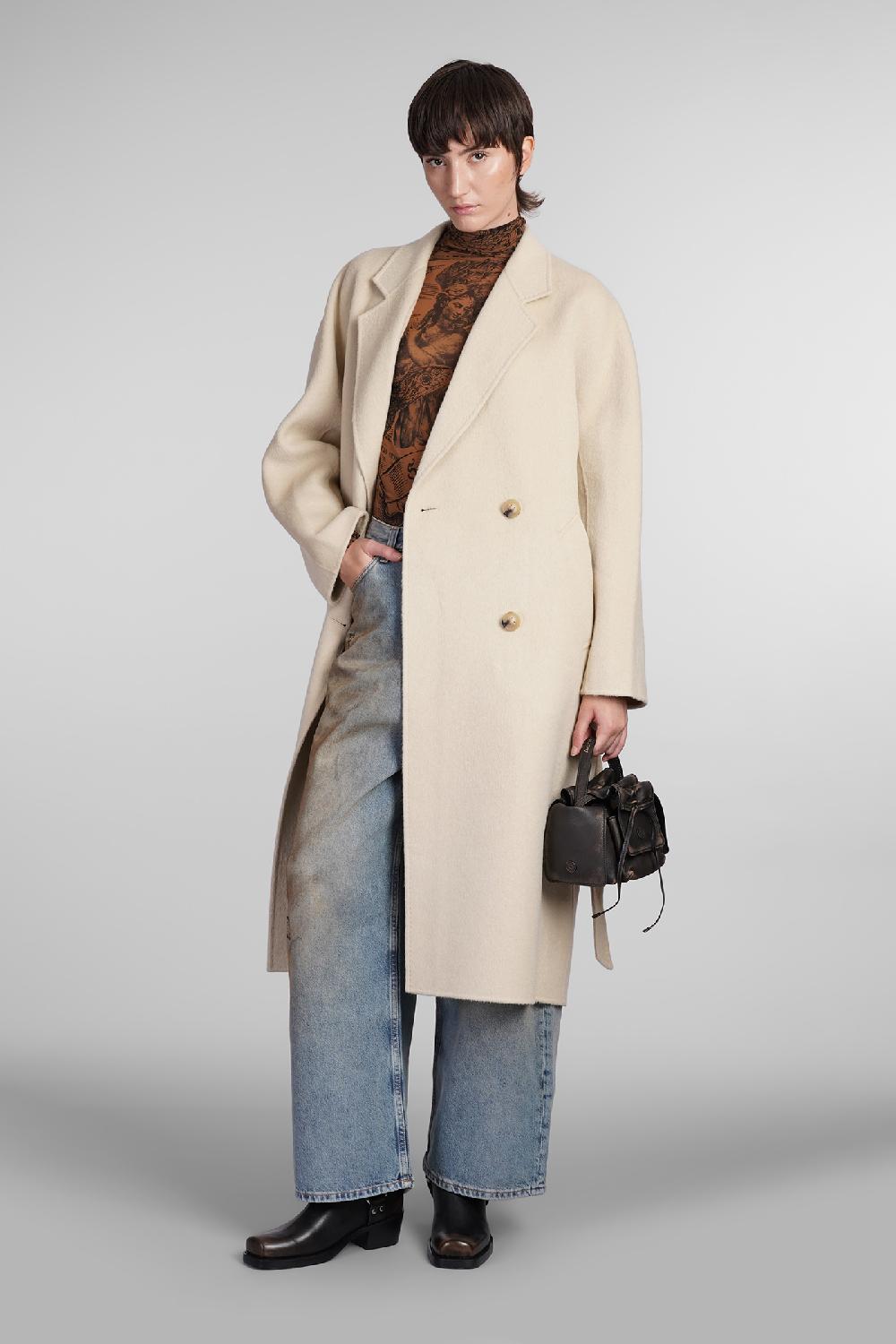 Deliberti Acne Studios Cappotto in lana beige cod. 406710 - Deliberti The Luxury Shopping 50% di sconto per tempo limitato