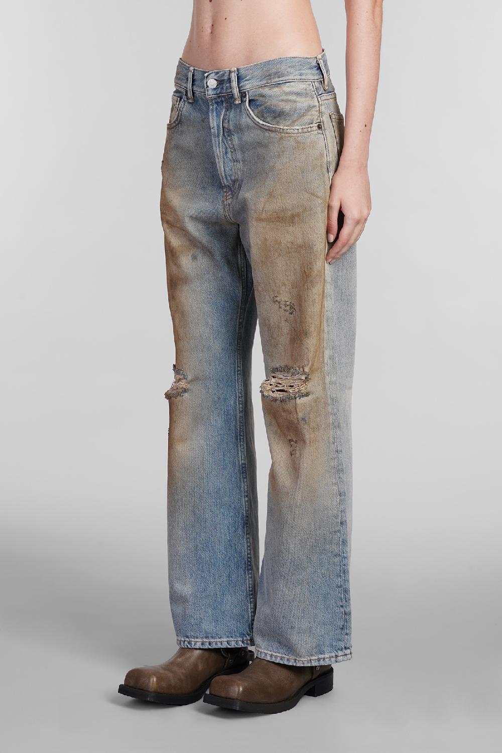 Deliberti Acne Studios Jeans in cotone celeste cod. 402626 - Deliberti The Luxury Shopping 2025