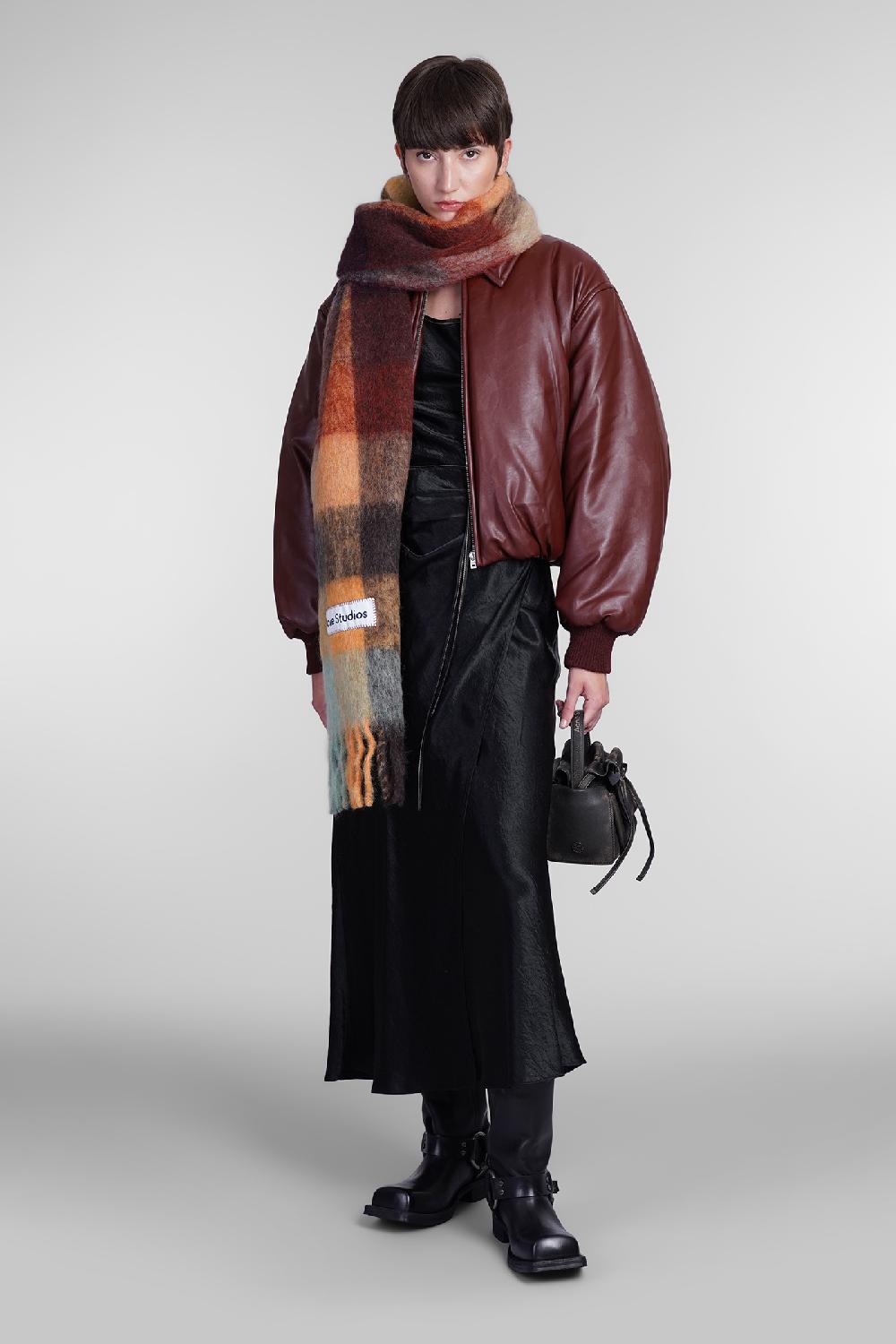 Deliberti Acne Studios Bomber in poliestere bordeaux cod. 405708 - Deliberti The Luxury Shopping Italia