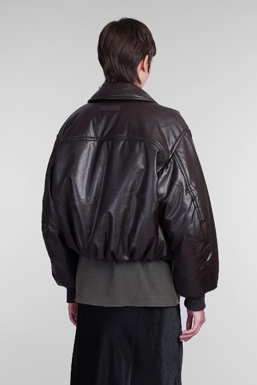 Deliberti Acne Studios Bomber in poliestere marrone cod. 405707 - Deliberti The Luxury Shopping In Linea