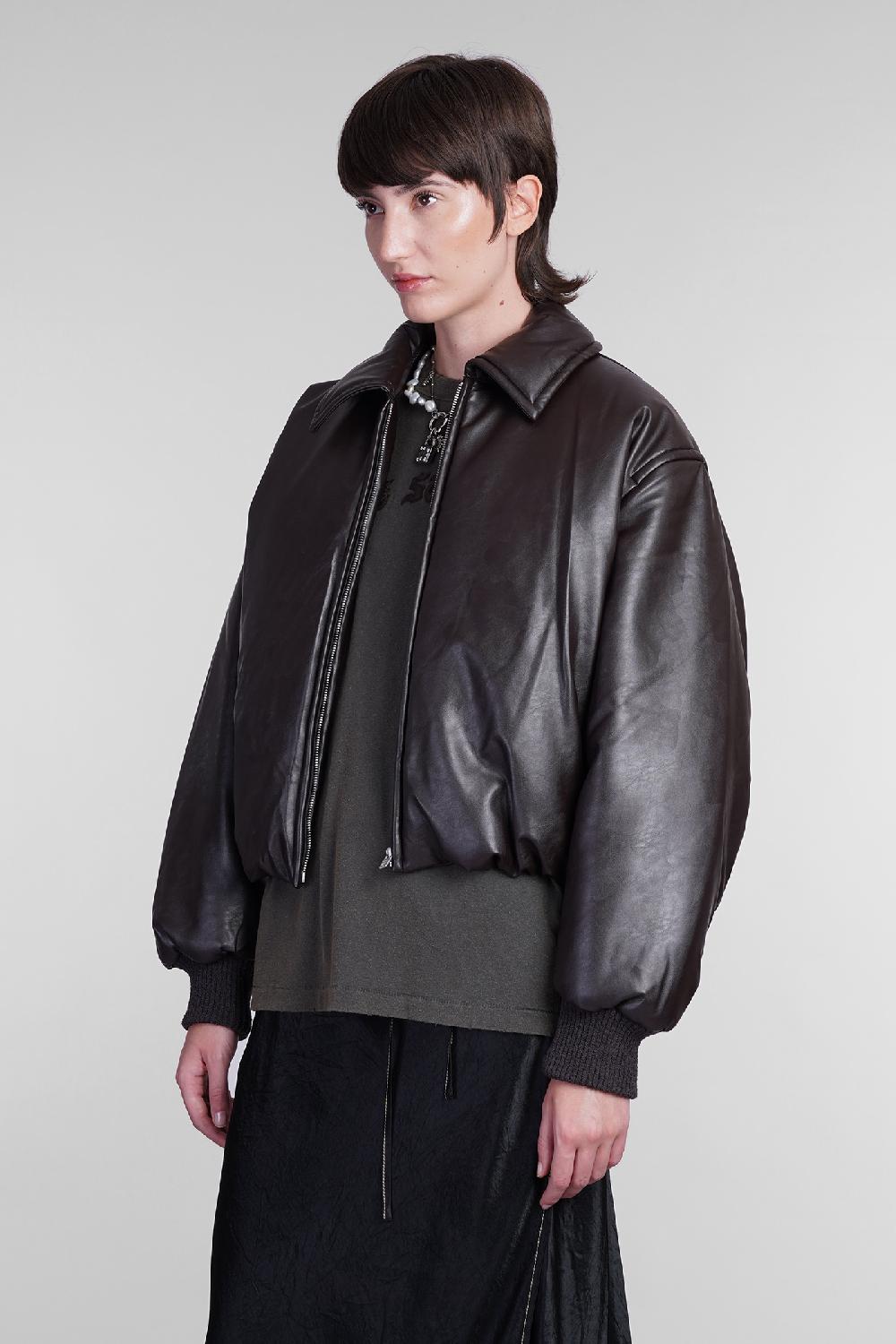 Deliberti Acne Studios Bomber in poliestere marrone cod. 405707 - Deliberti The Luxury Shopping In Linea
