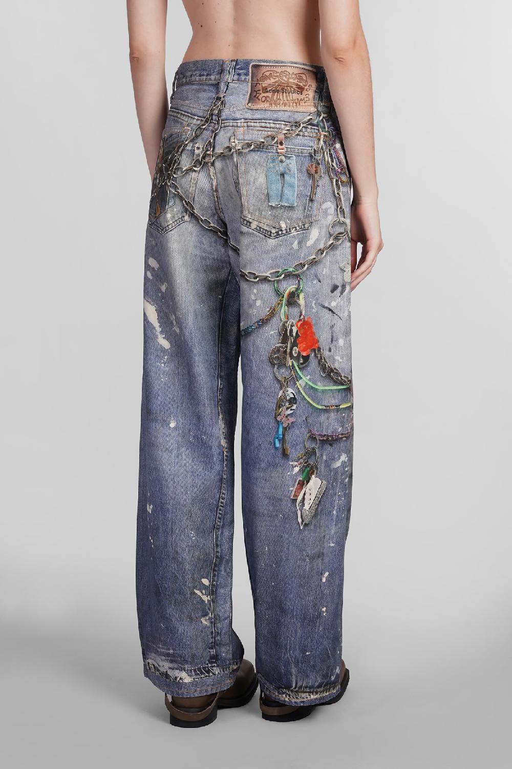 Deliberti Acne Studios Jeans in cotone blu cod. 402976 - Deliberti The Luxury Shopping Nuovo