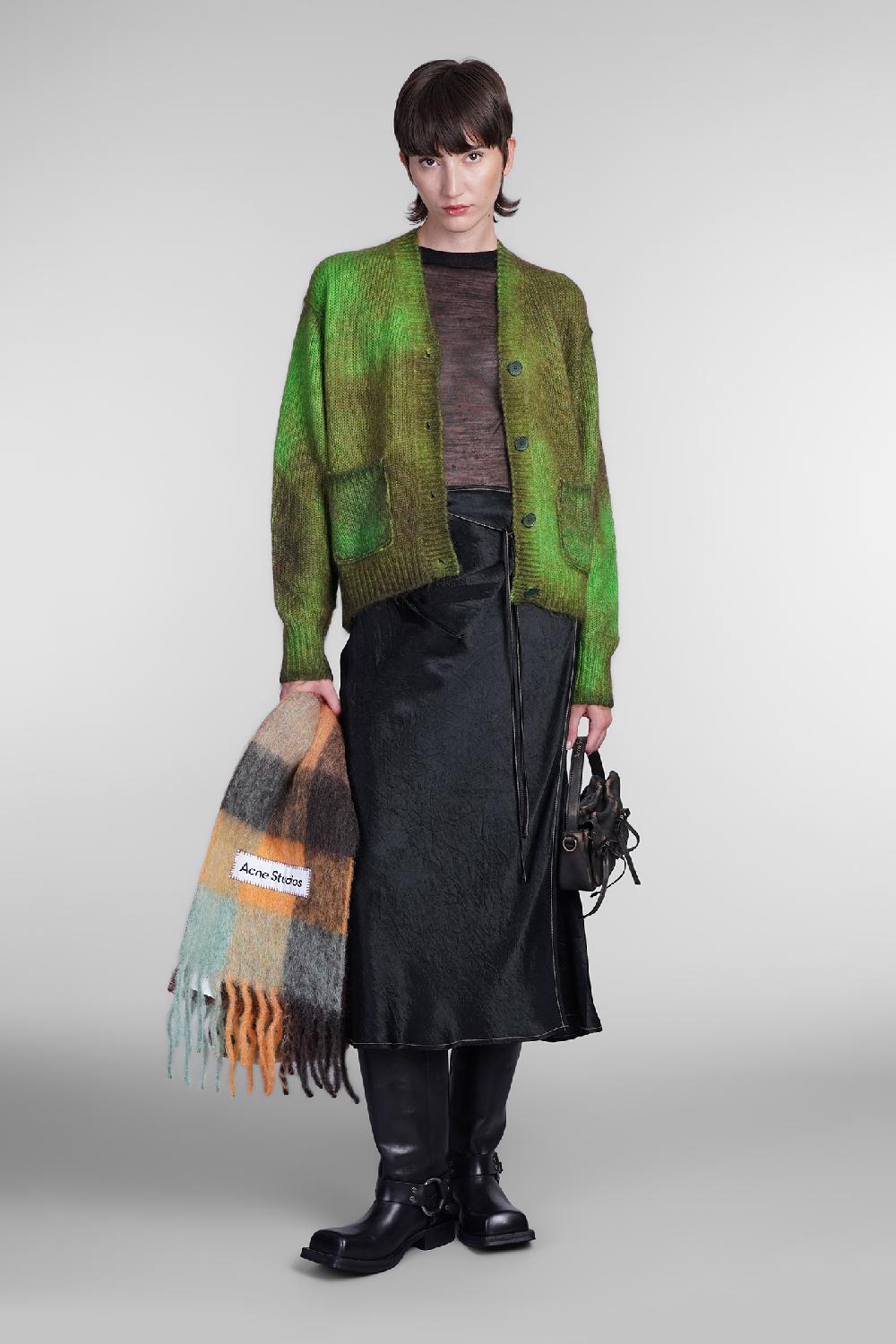 Deliberti Acne Studios Cardigan in lana verde cod. 405706 - Deliberti The Luxury Shopping Promozione