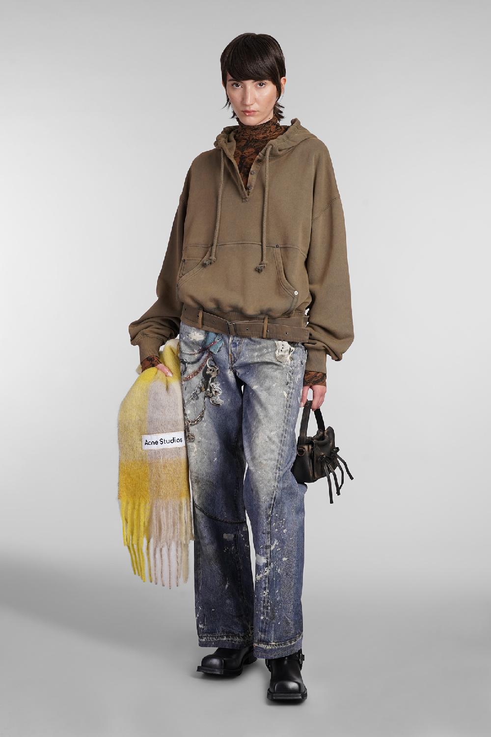 Deliberti Acne Studios Felpa in cotone marrone cod. 403406 - Deliberti The Luxury Shopping Pezzi Unici