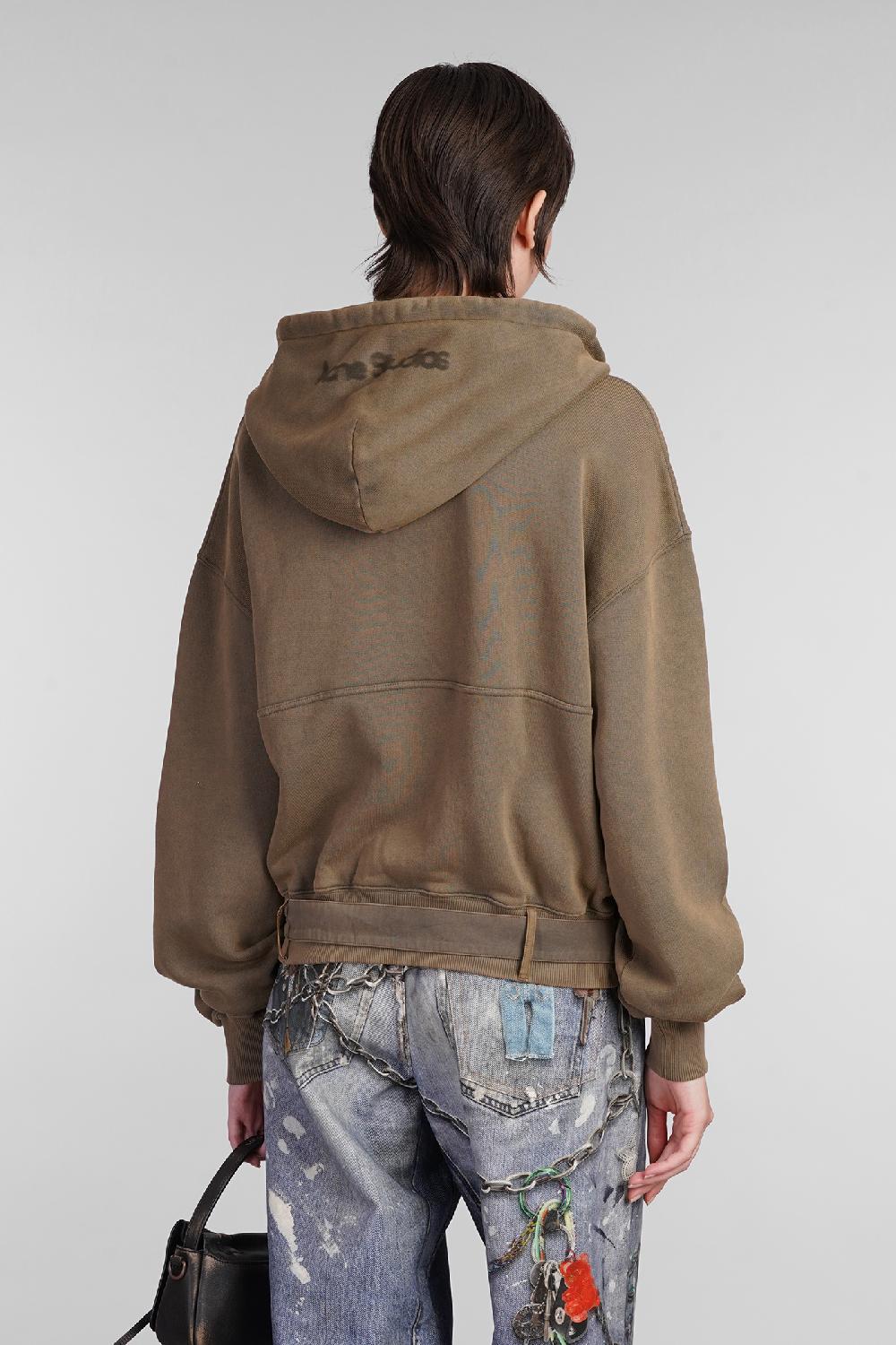 Deliberti Acne Studios Felpa in cotone marrone cod. 403406 - Deliberti The Luxury Shopping Pezzi Unici