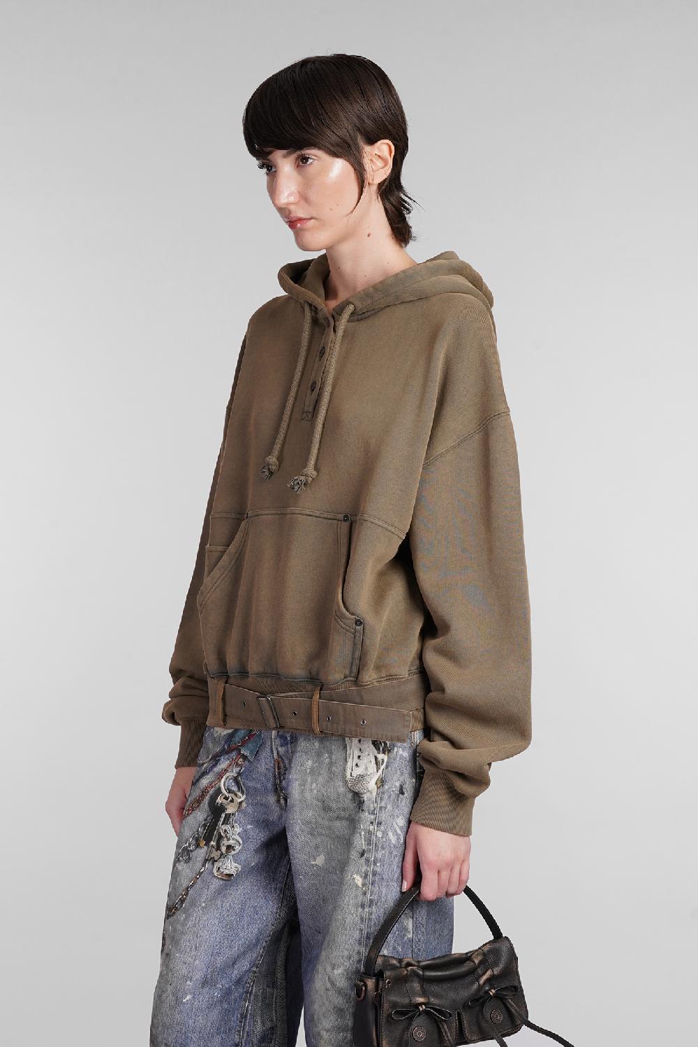 Deliberti Acne Studios Felpa in cotone marrone cod. 403406 - Deliberti The Luxury Shopping Pezzi Unici