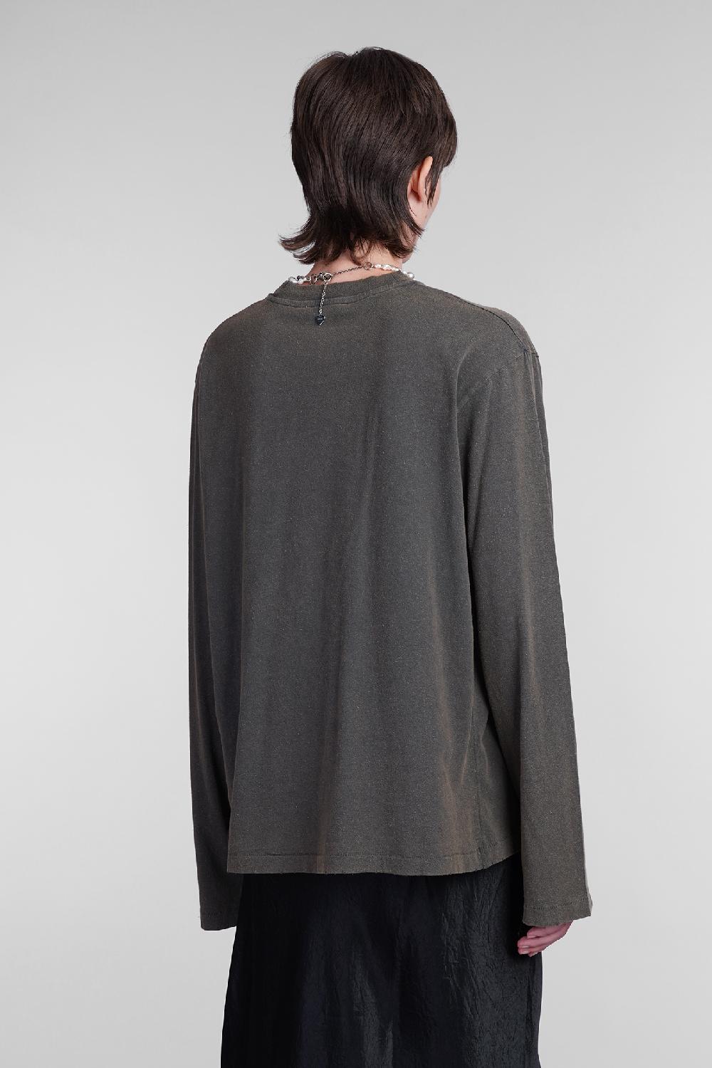 Deliberti Acne Studios T-shirt in cotone verde cod. 405710 - Deliberti The Luxury Shopping Qualità Garantita